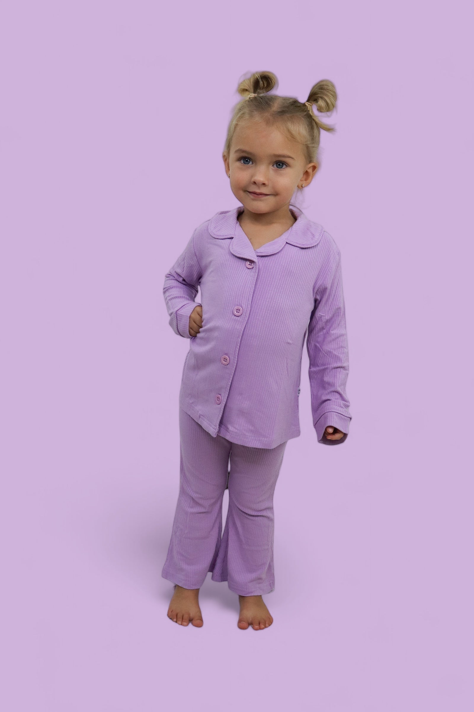 Amethyst Rib Dream Girl's Flare Set