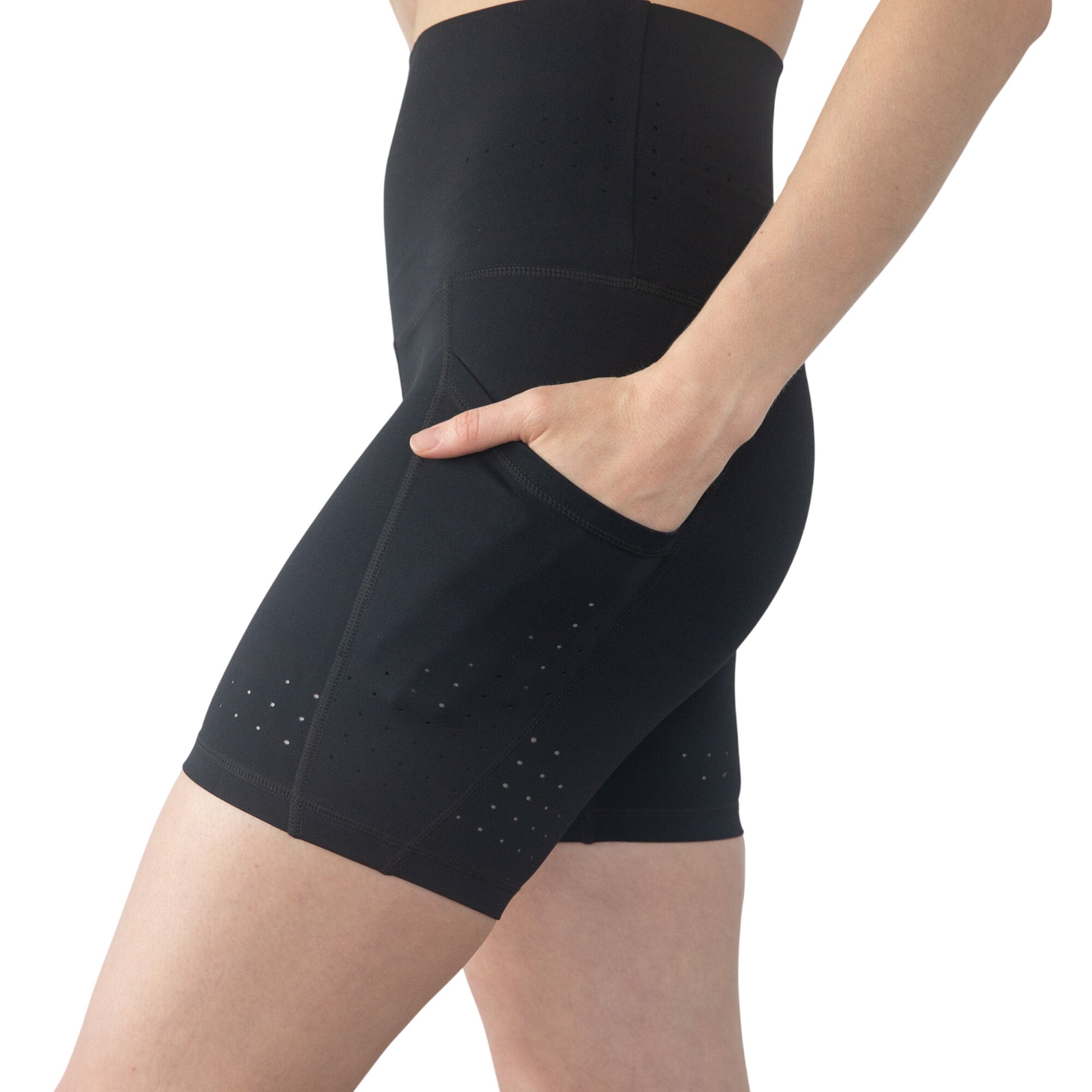 Reveal Ultra High-rise Postpartum Compression Biker Short 7'' (noir)