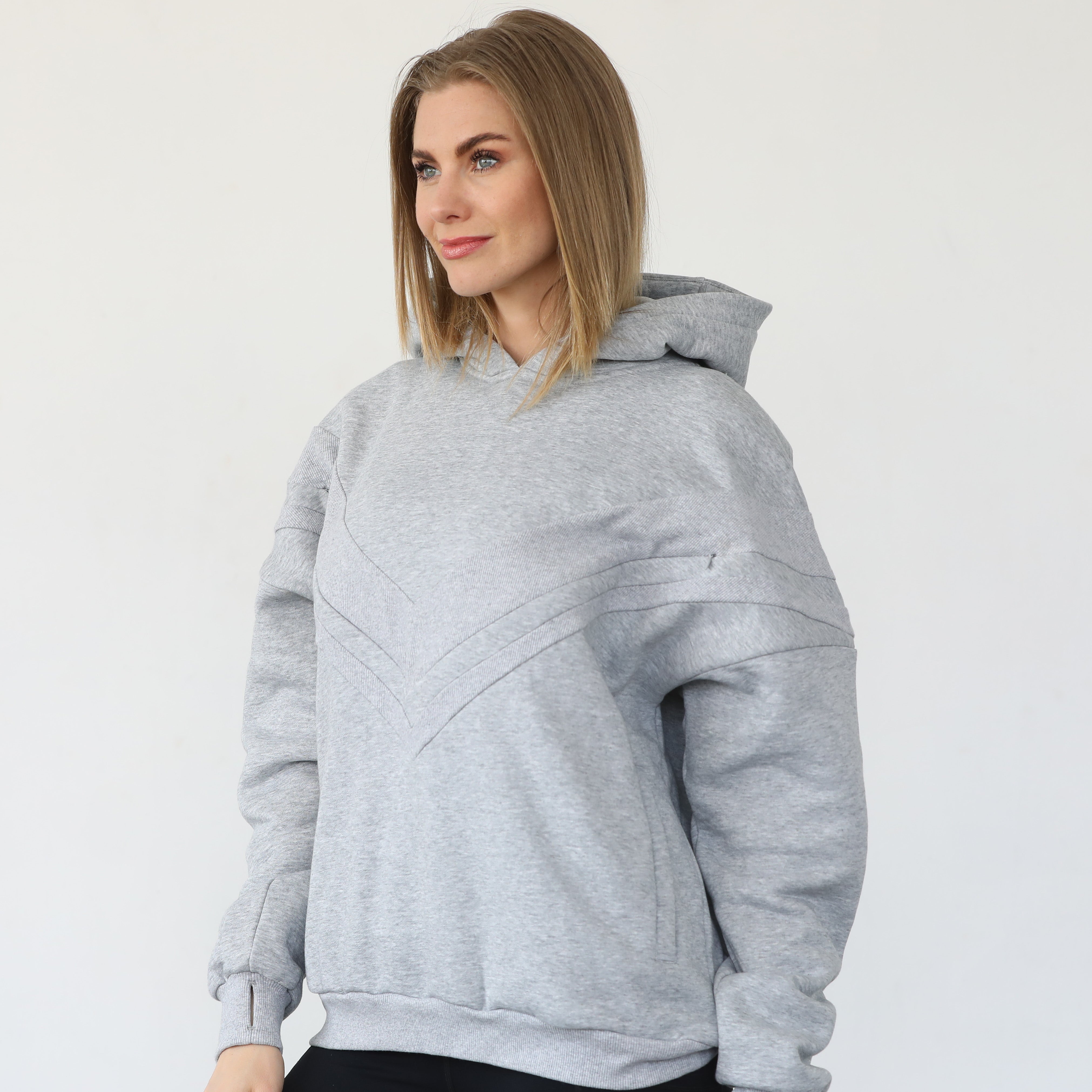 Isabella Ultra Soft Oversized Nursing & Pregnancy Hoodie (heather Grey)