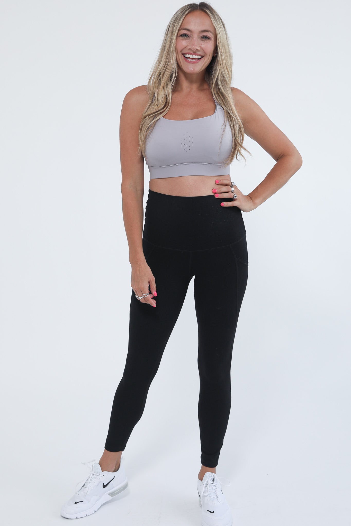 Chloé 3 Running Nursing Sports Bra (satin Grey)