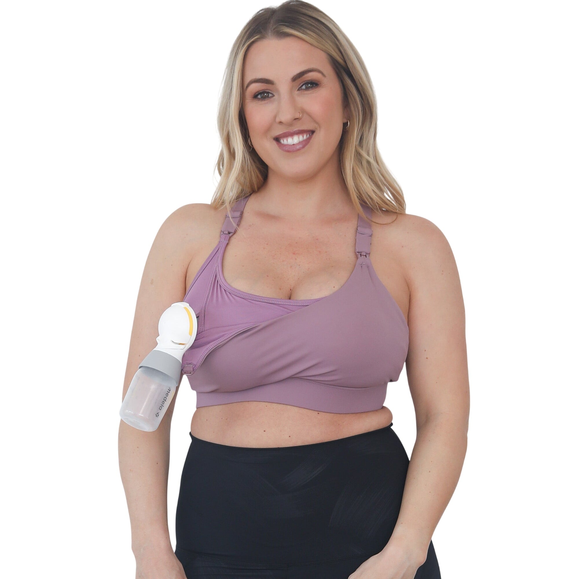Océane - Exclusive Hands Free Pumping Sports Bra (lavender Smoke)