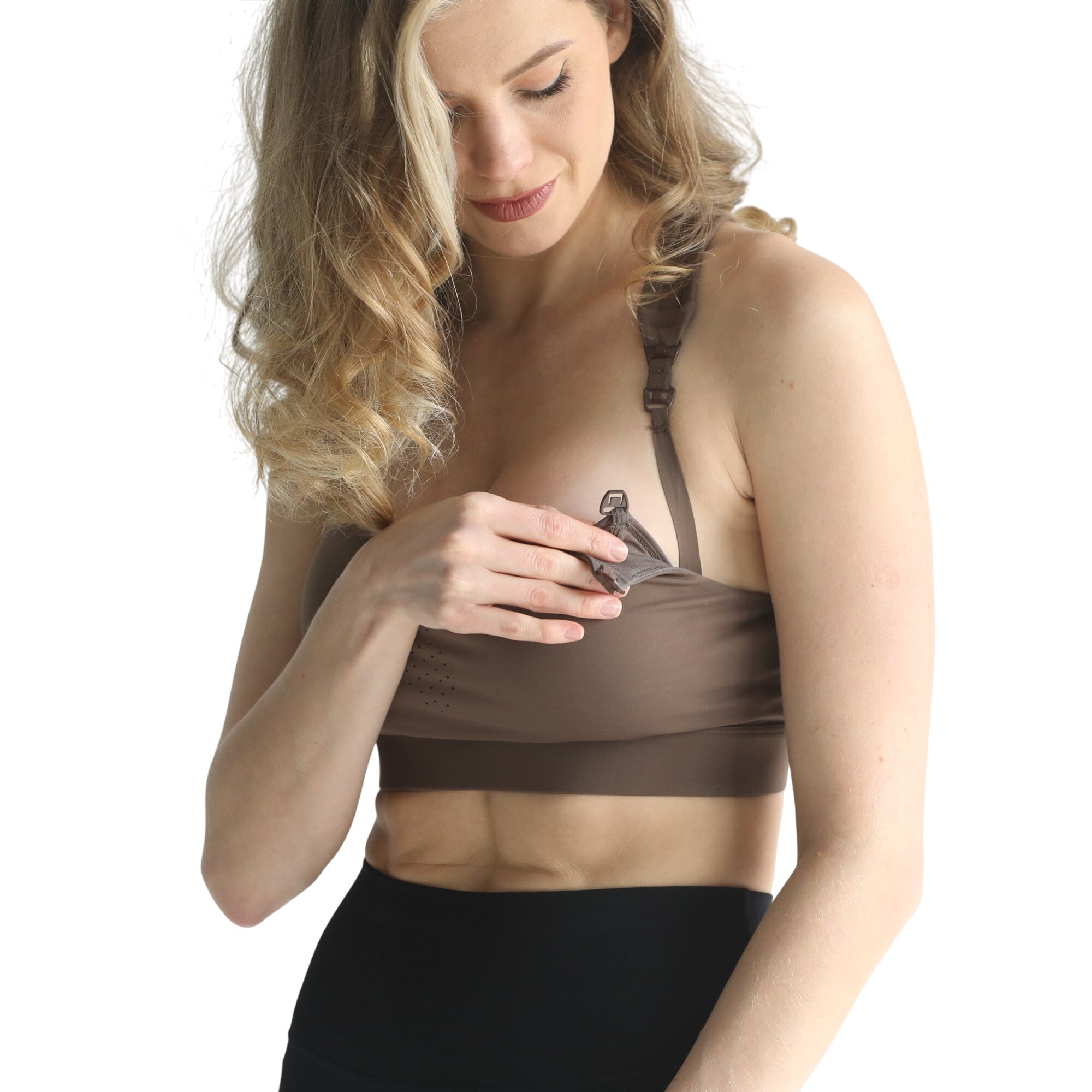 Chloé 4 Running Nursing & Pumping Sports Bra (espresso)