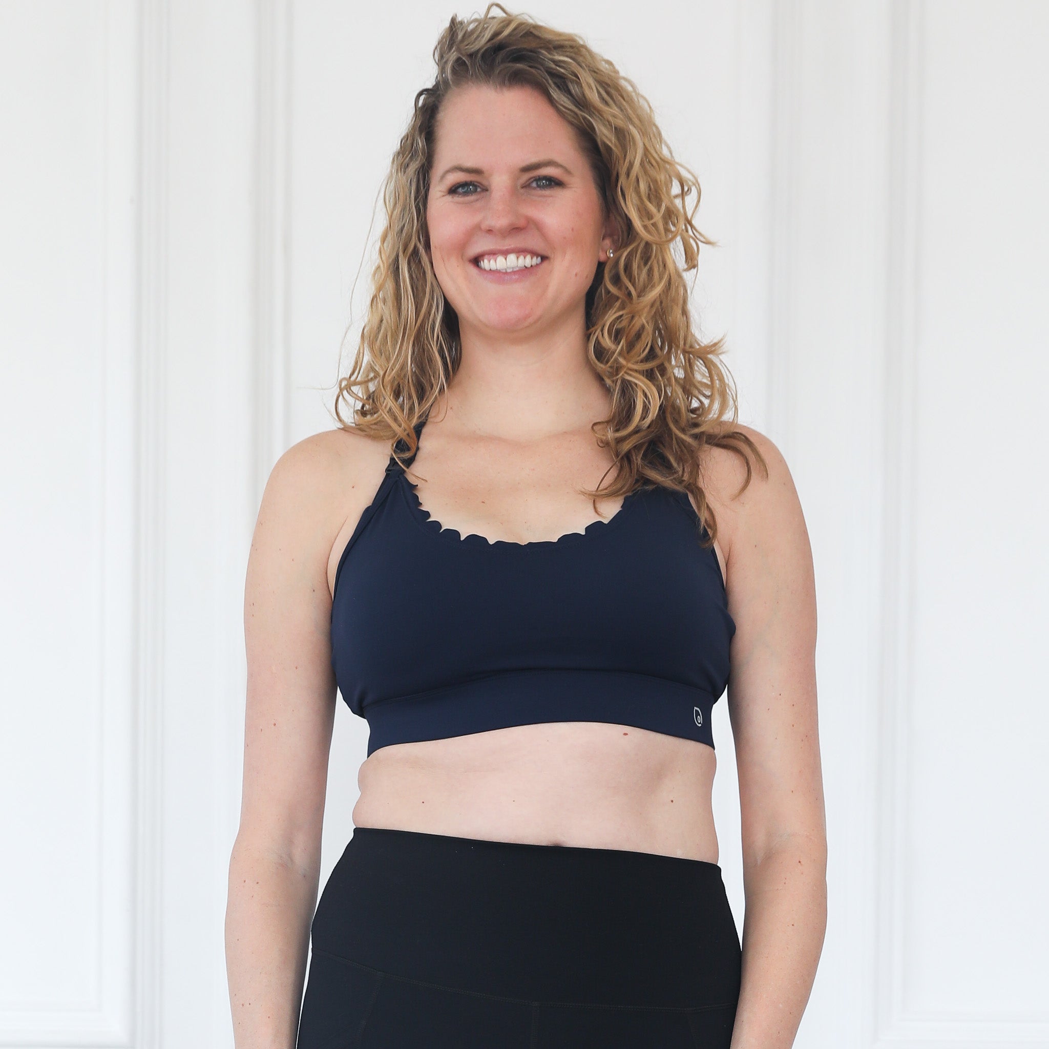 Lucie - Hiit Scalloped High Impact Nursing Sports Bra (night Sky)