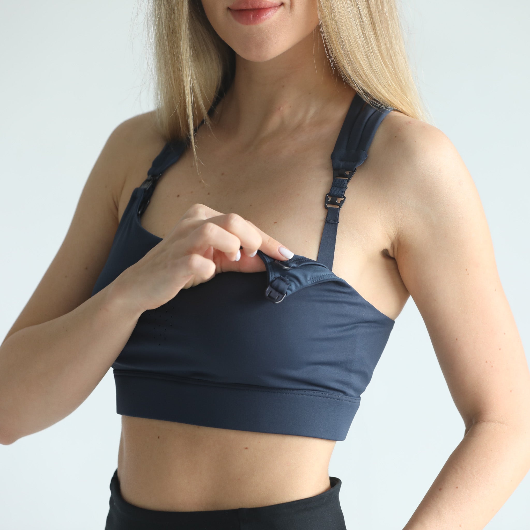 Chloé 4 Running Nursing & Pumping Sports Bra (navy)