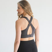 Venice 3 Ultimate Support Full Coverage Nursing & Pumping Sports Bra (steel Slate)