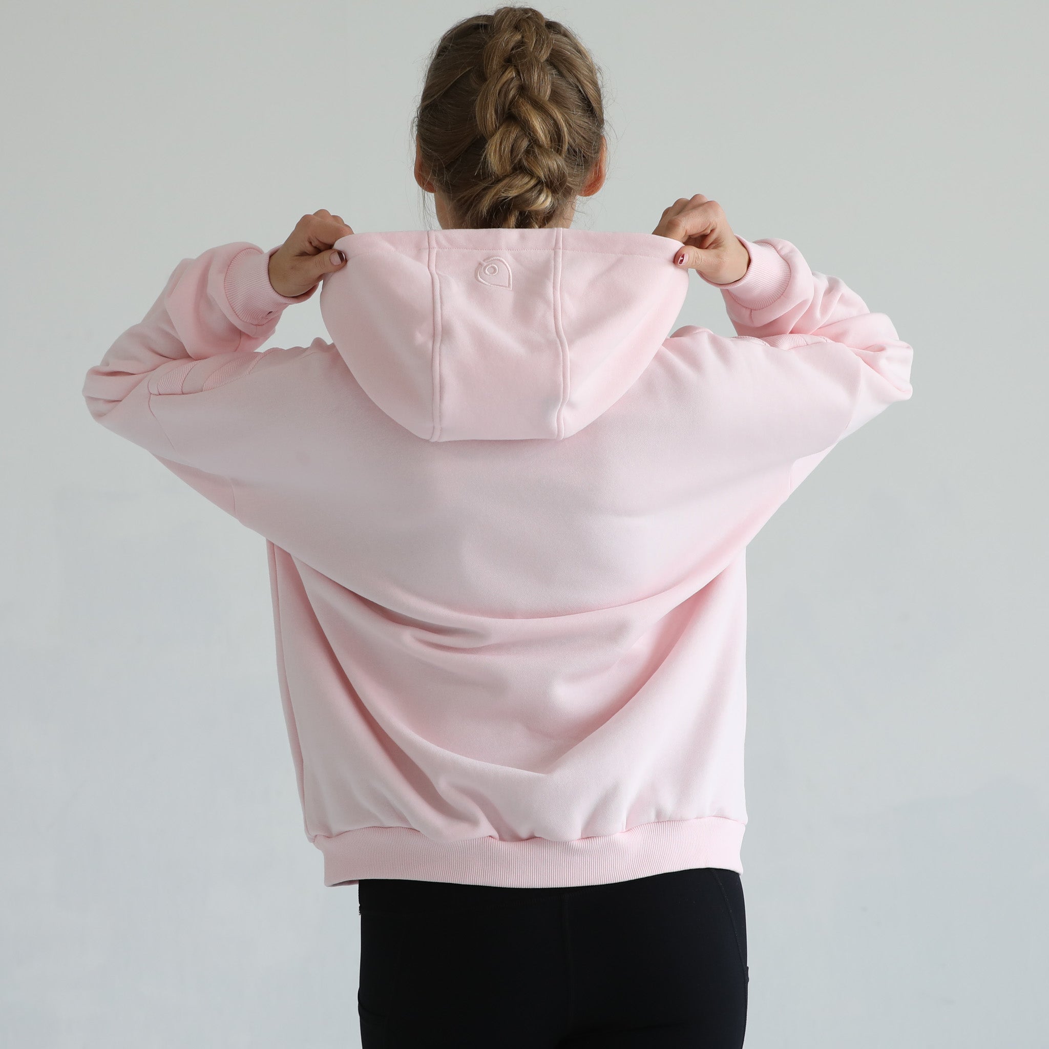 Isabella Ultra Soft Oversized Nursing & Pregnancy Hoodie (pedal Blush)