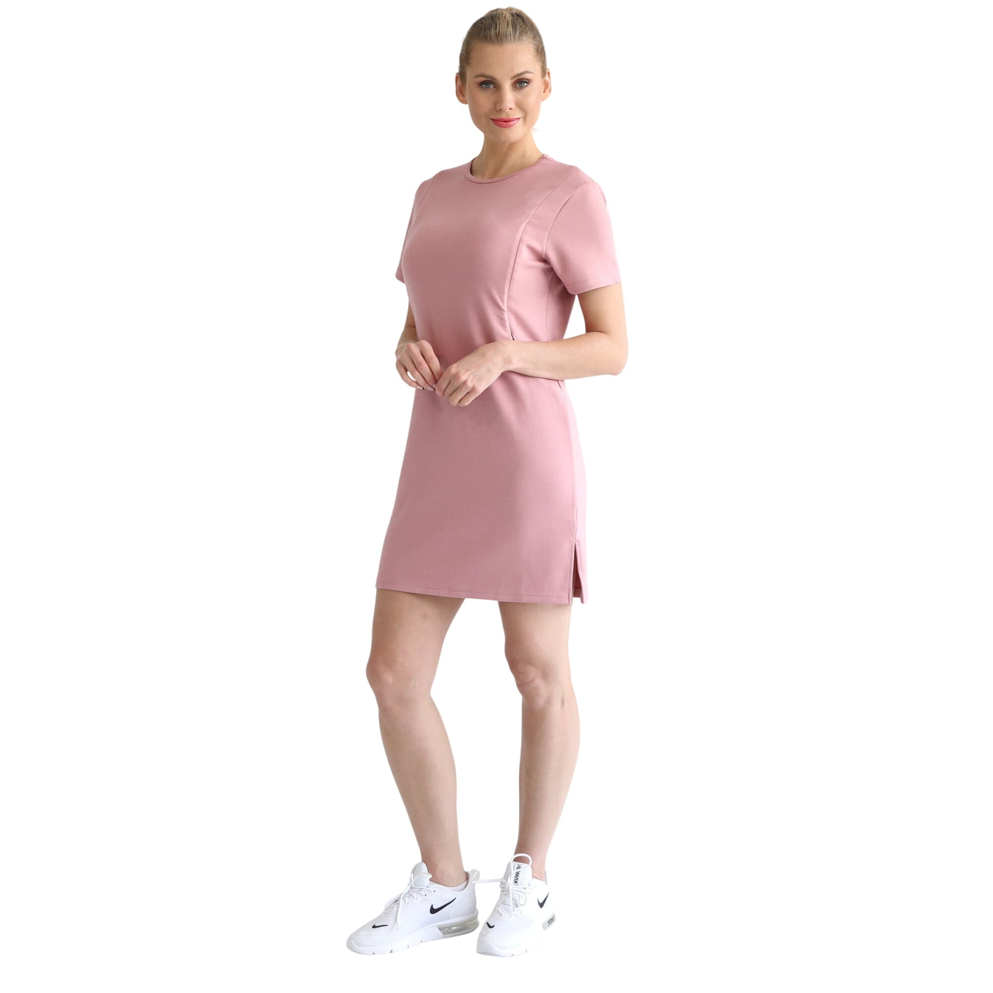 Isla Nursing T-shirt Dress (toasted Mauve)