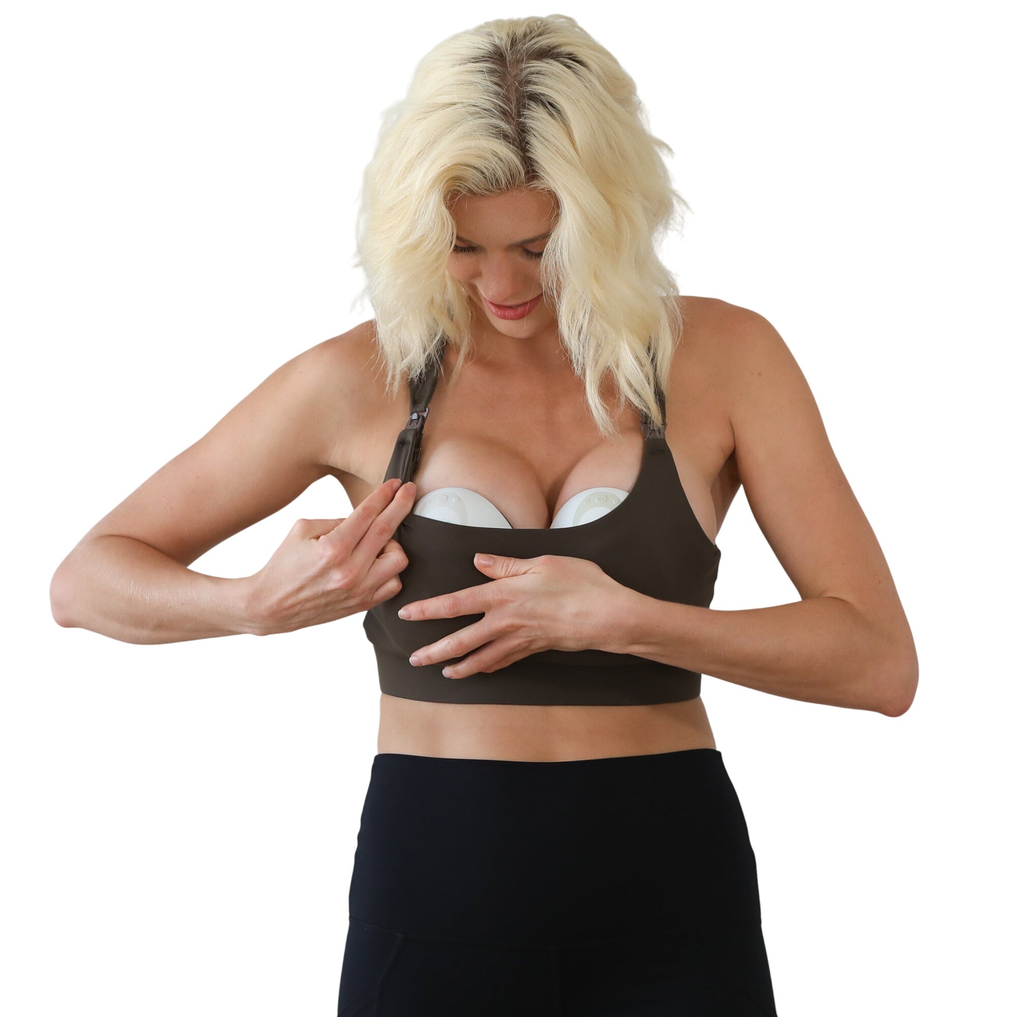 Venice 3 Ultimate Support Full Coverage Nursing & Pumping Sports Bra (dark Cactus)