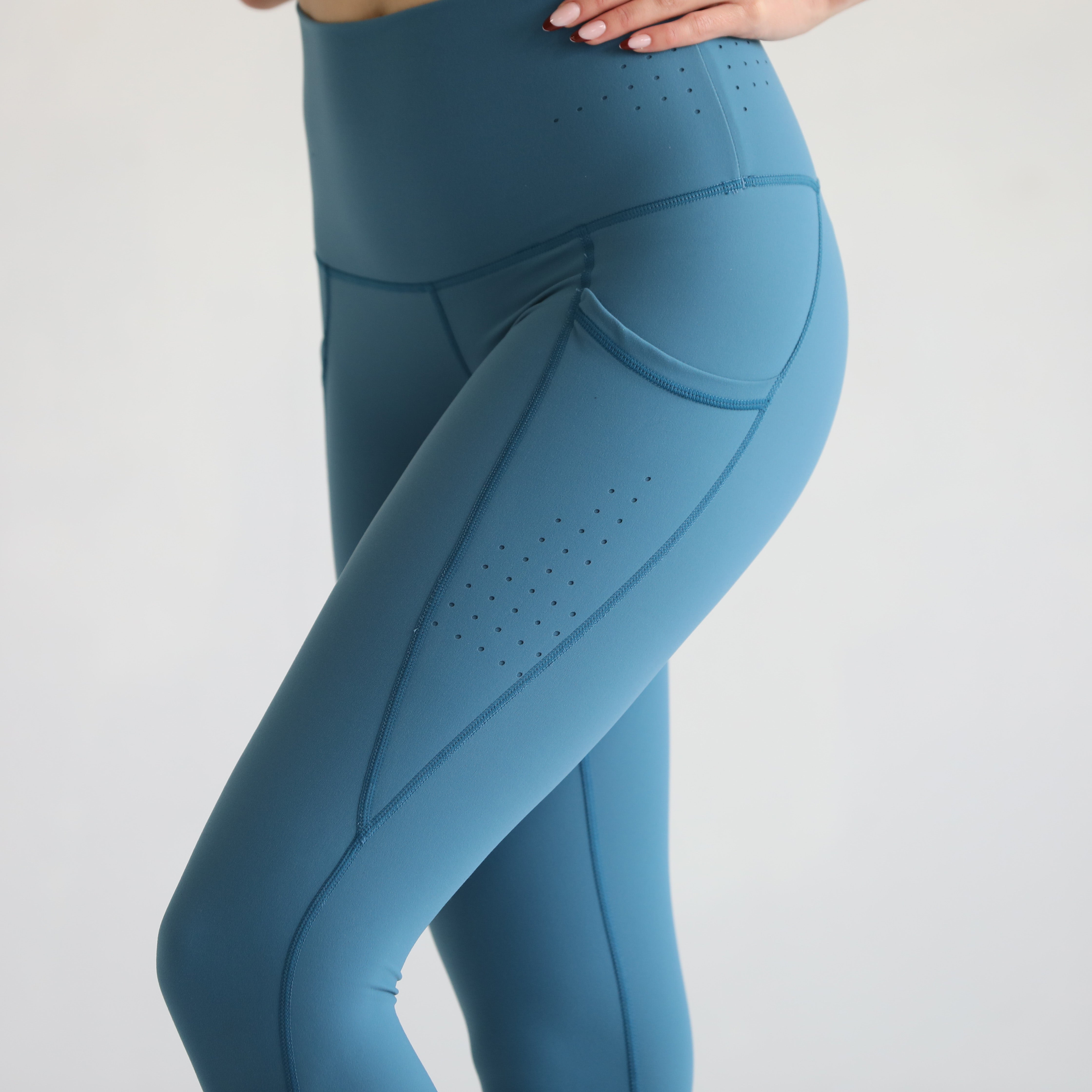 Reveal Ultra High Waisted Tummy Control Postpartum Legging 25'' (oasis Blue))