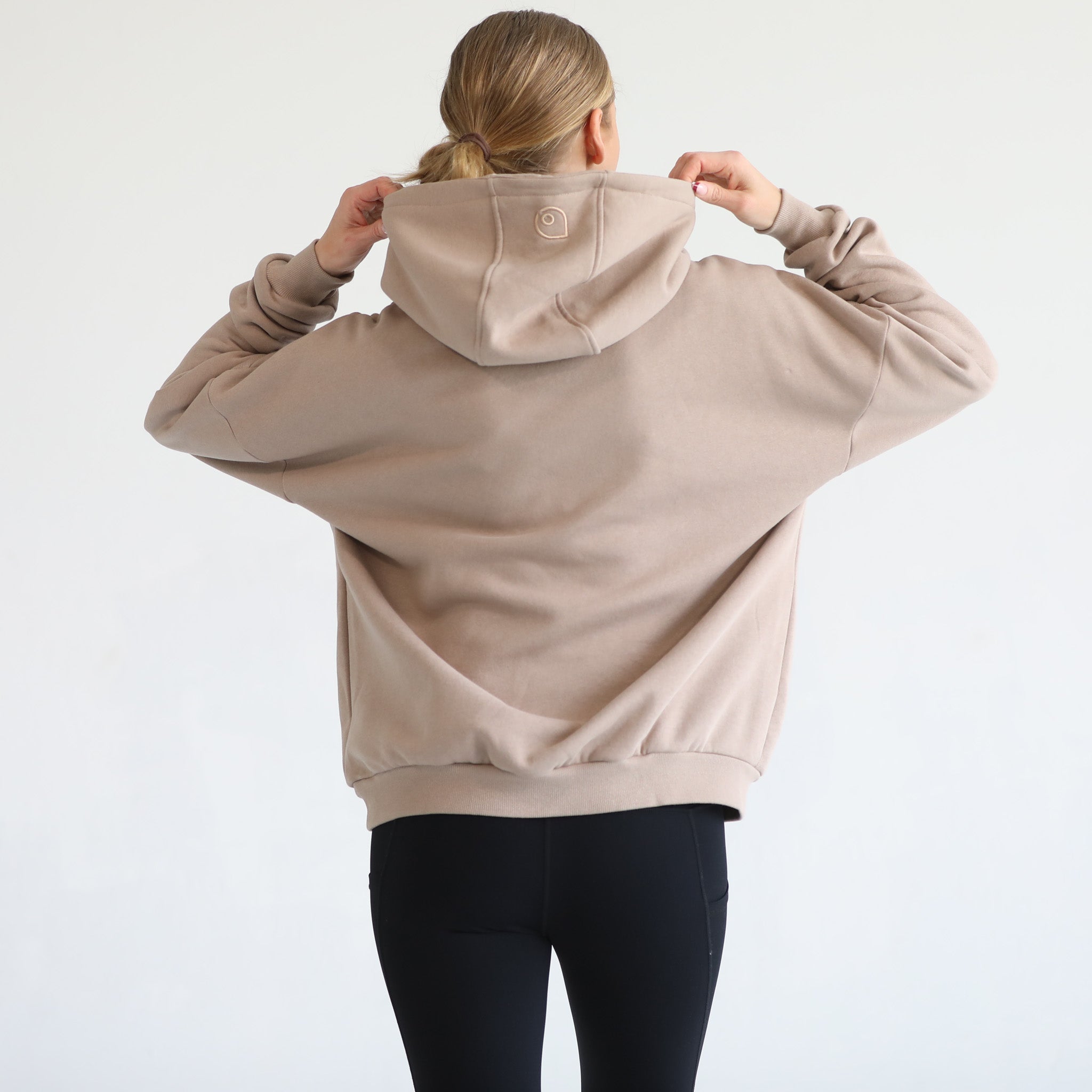 Isabella Ultra Soft Oversized Nursing & Pregnancy Hoodie (taupe)