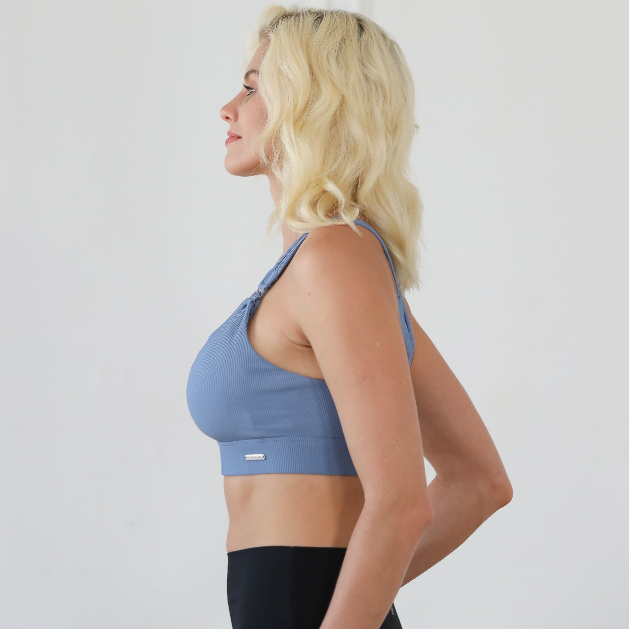 Chloé 4 Running Nursing & Pumping Sports Bra (ribbed Lint Stone)