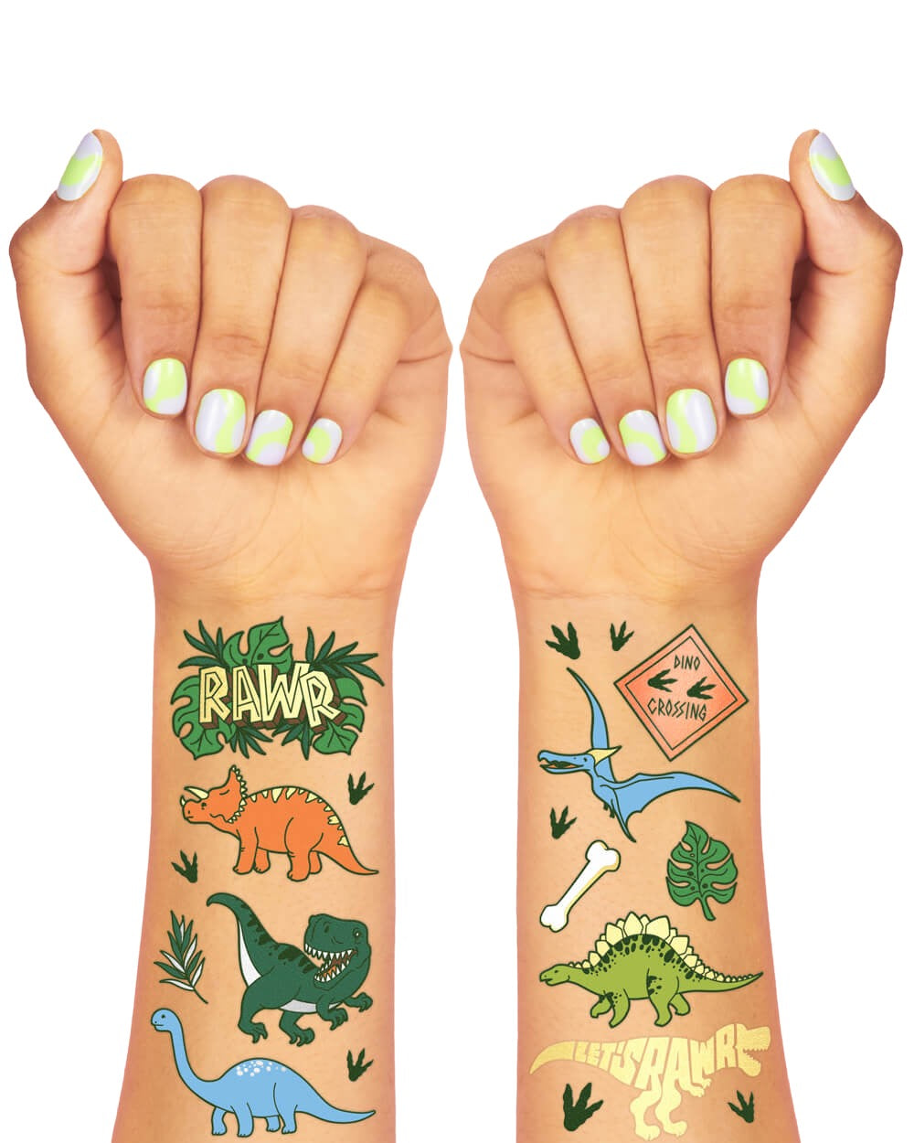 Dino-mite Tats - 38 Foil Temporary Tattoos