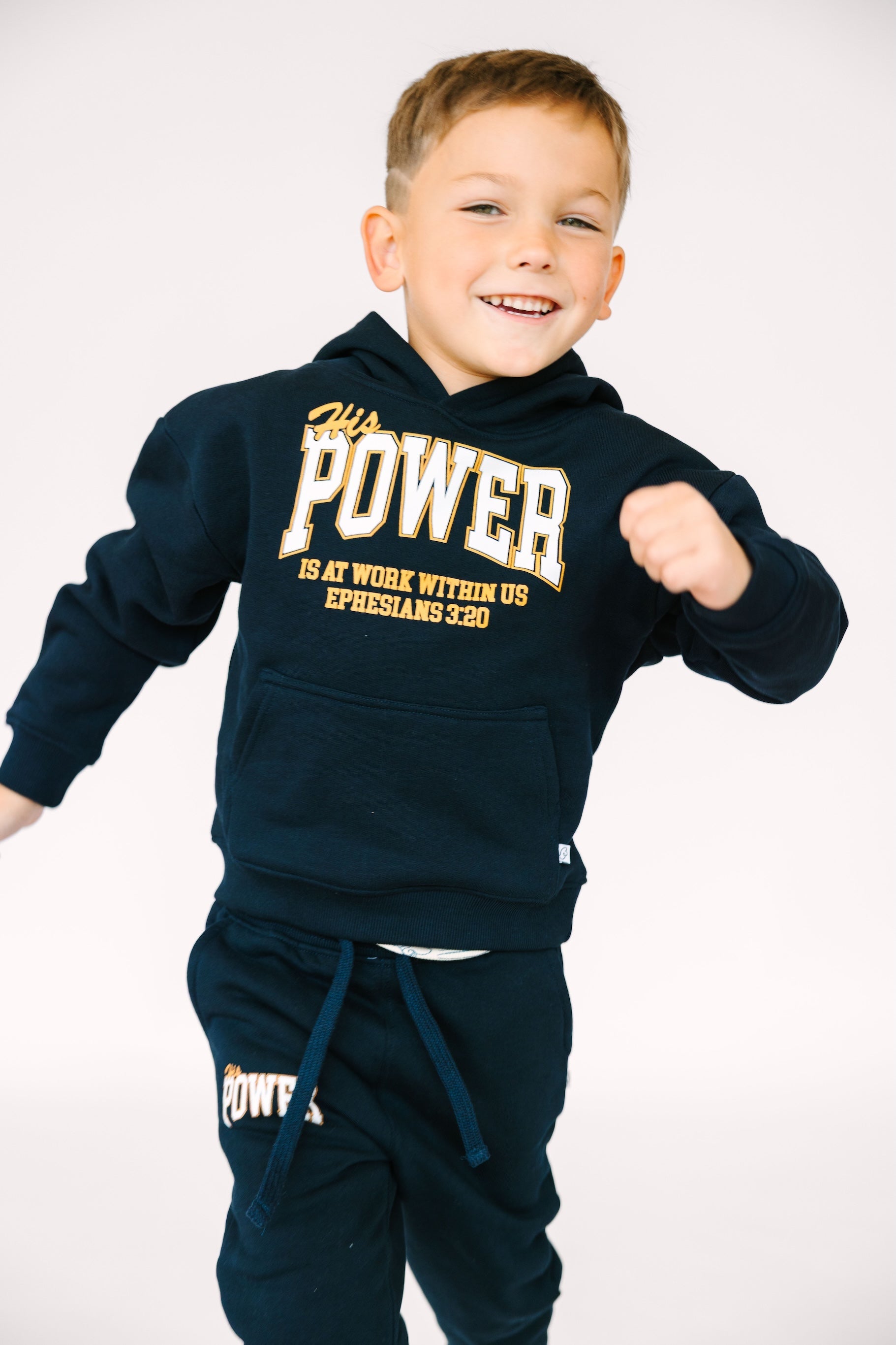 His Power Cotton Fleece Hoodie