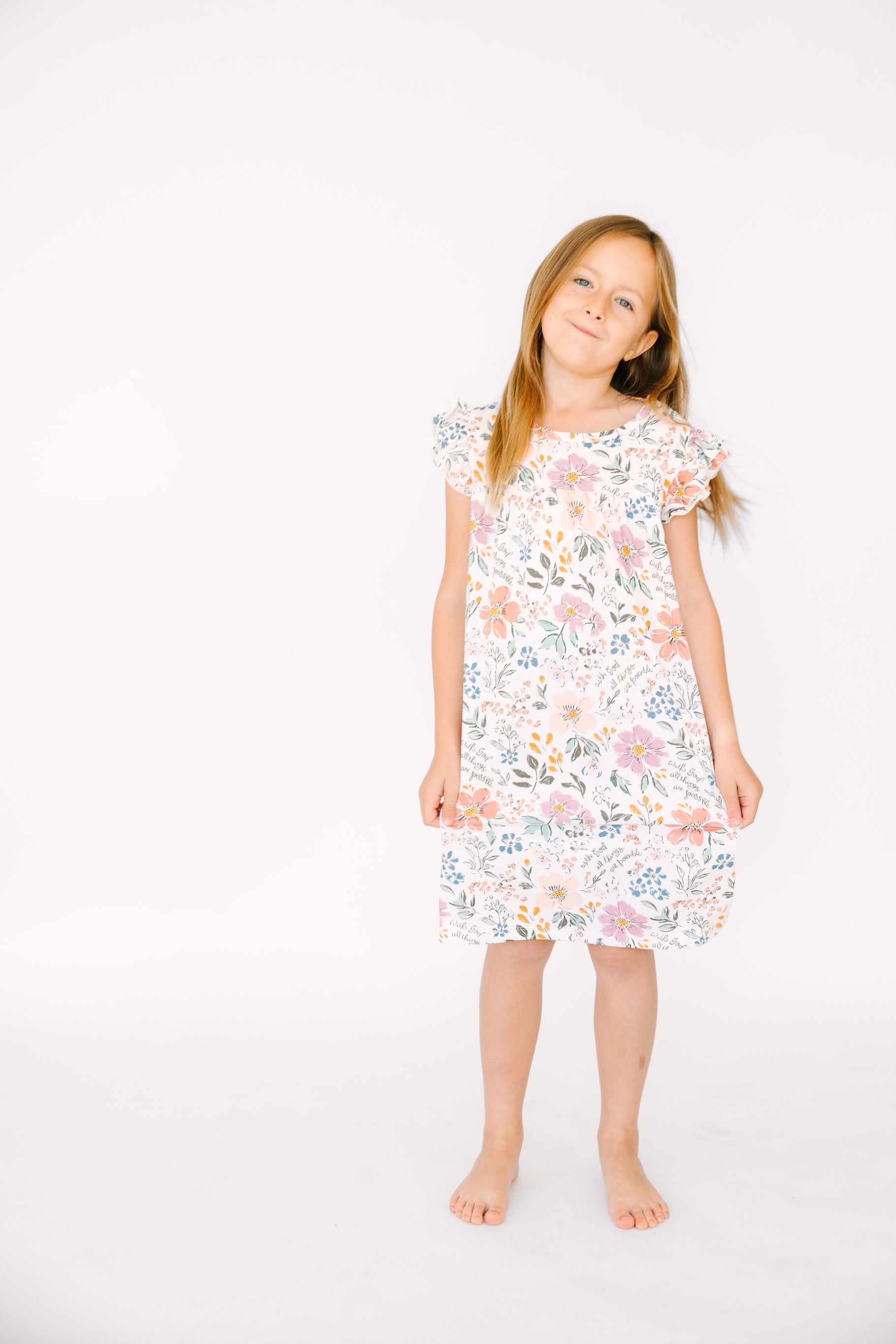 All Things Are Possible Pj Girls Nightgown Polyester