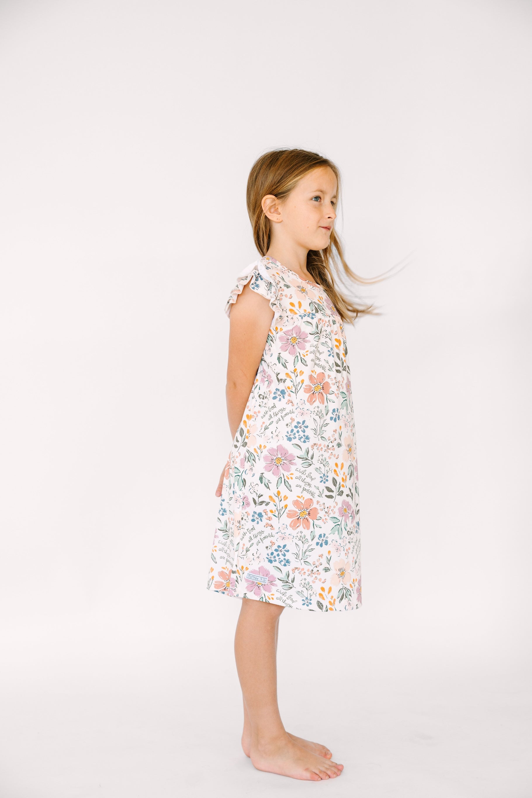 All Things Are Possible Pj Girls Nightgown Polyester