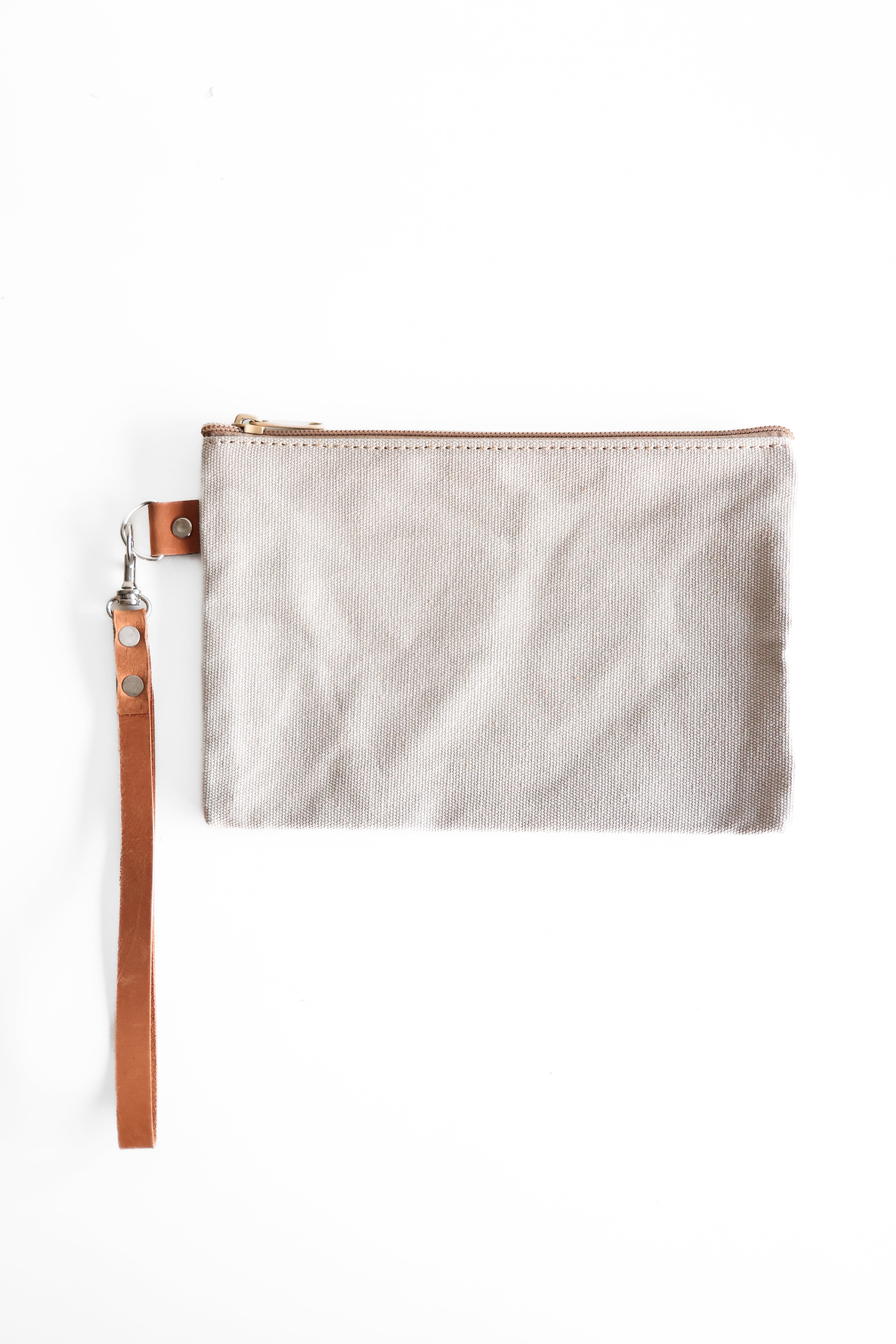 Canvas Clutch/zippered Pouch