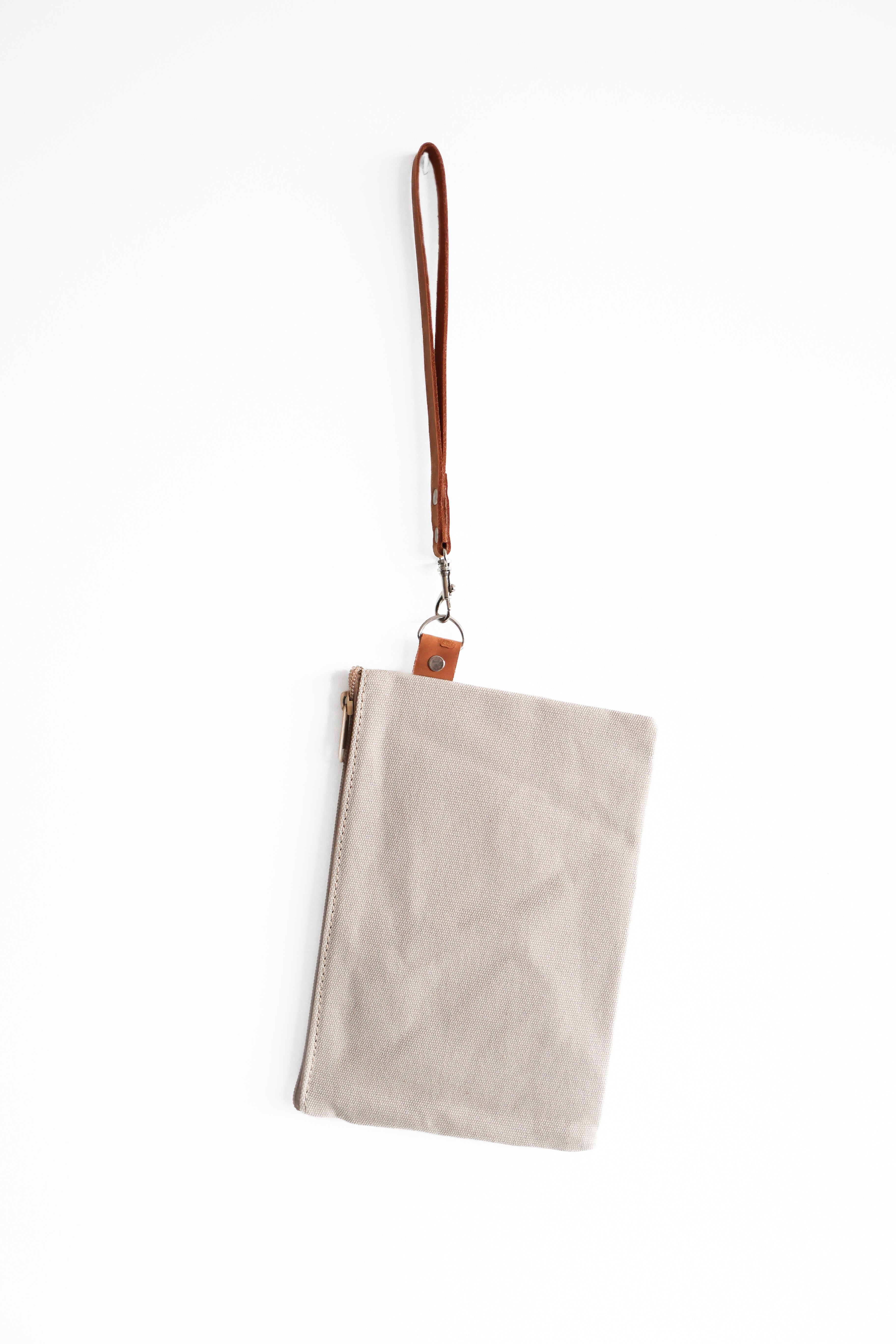 Canvas Clutch/zippered Pouch