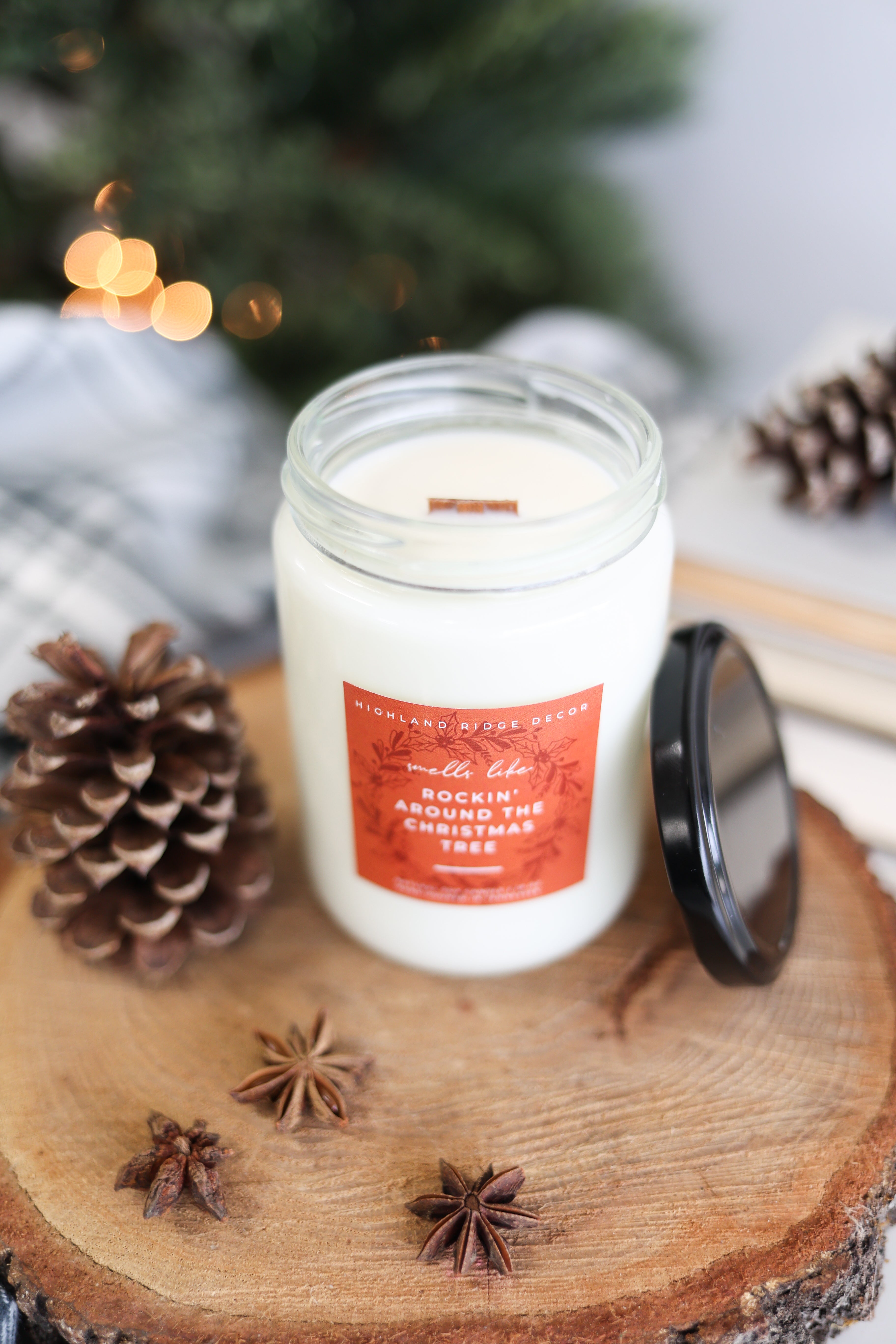Orange Clove "rockin' Around The Christmas Tree" - Hand-poured Soy Candle