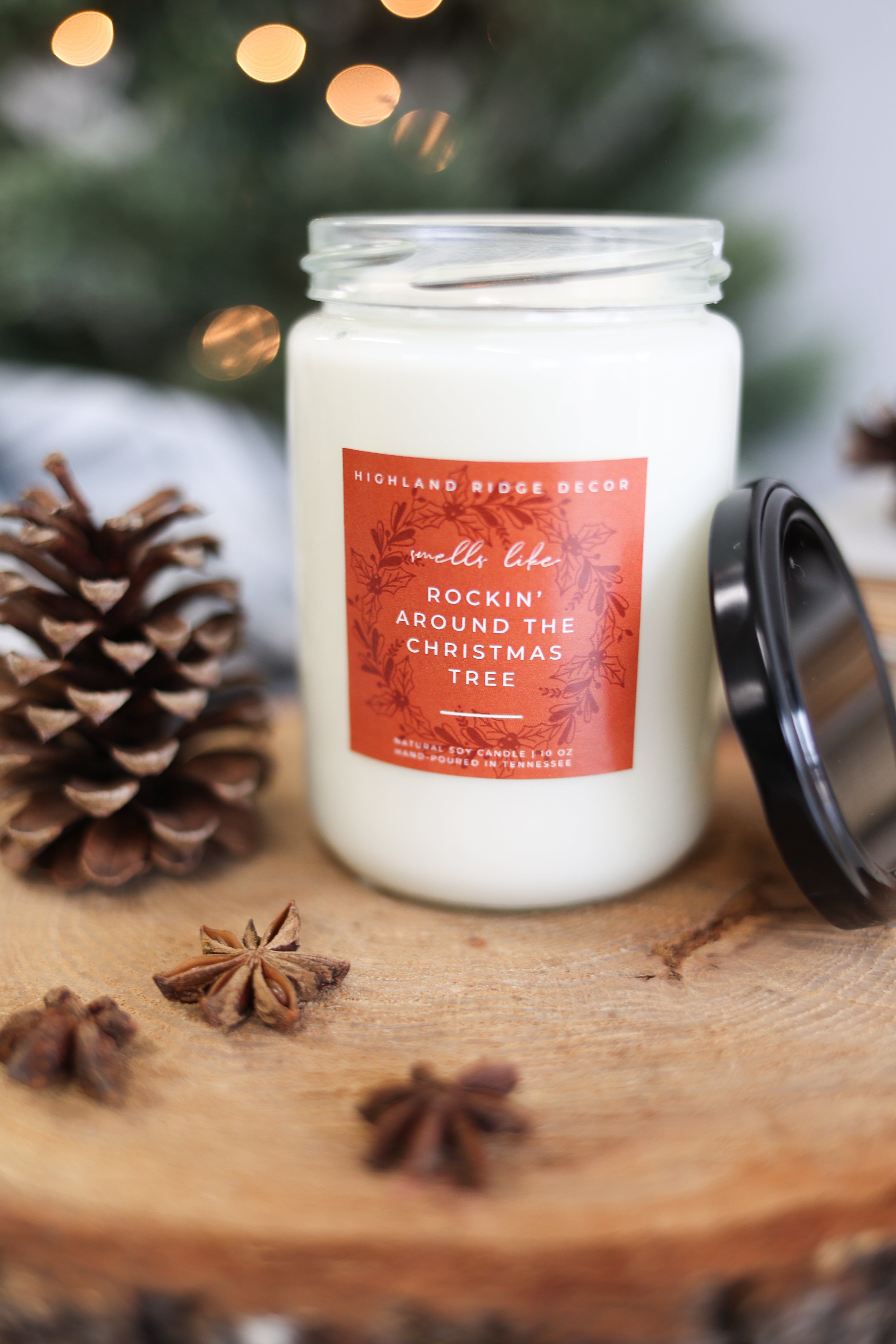 Orange Clove "rockin' Around The Christmas Tree" - Hand-poured Soy Candle