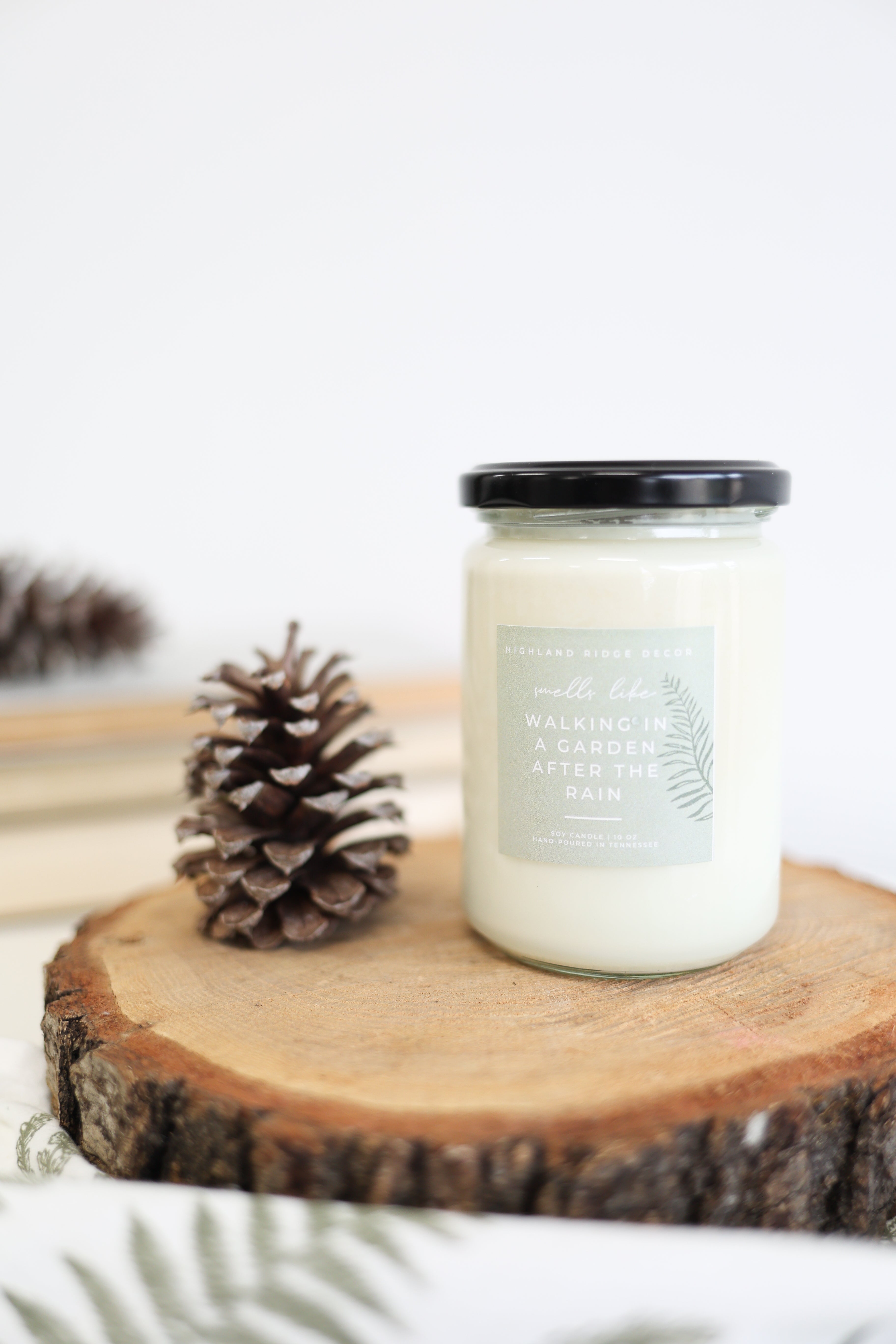"walking In A Garden After The Rain" Candle