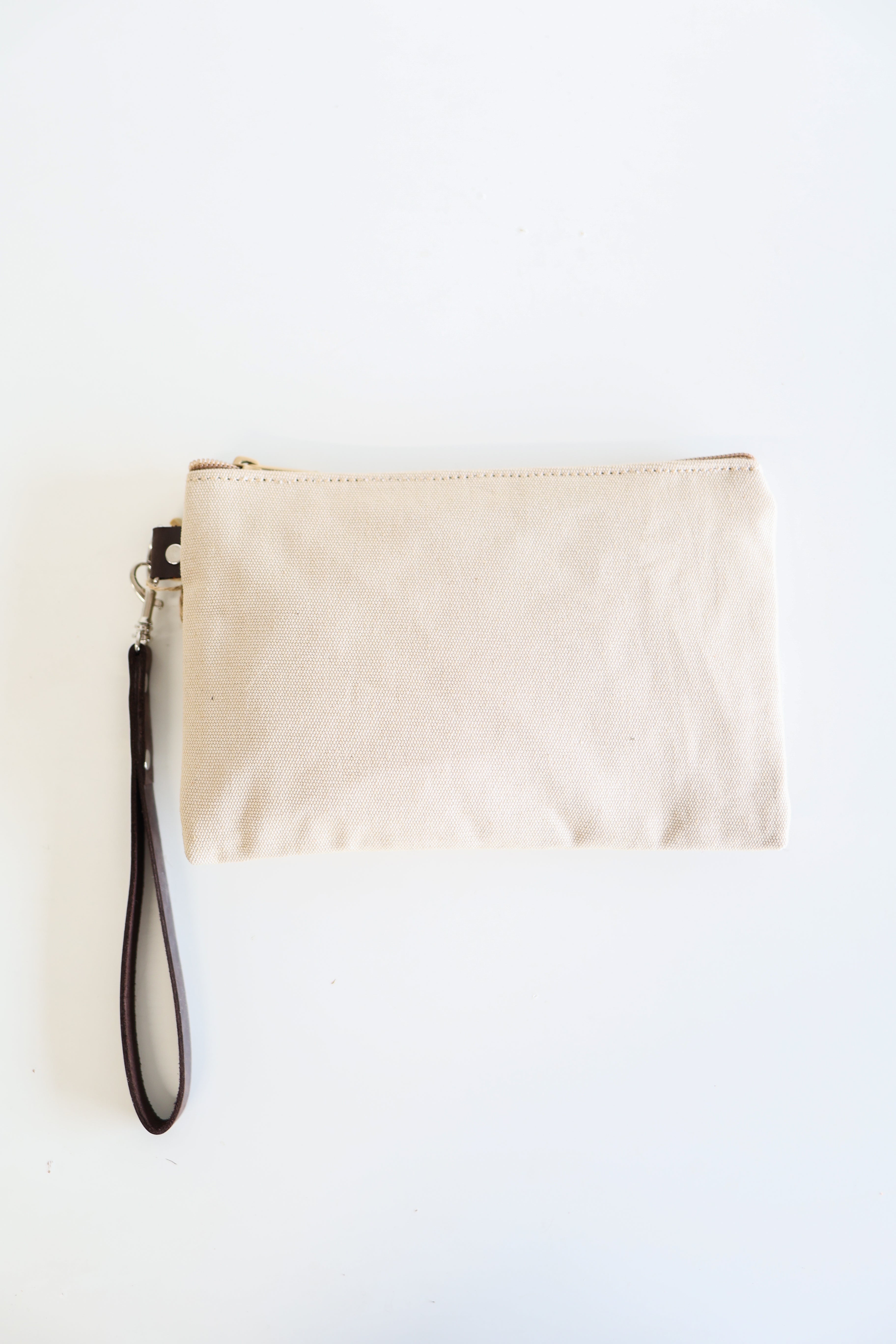 Canvas Clutch/zippered Pouch