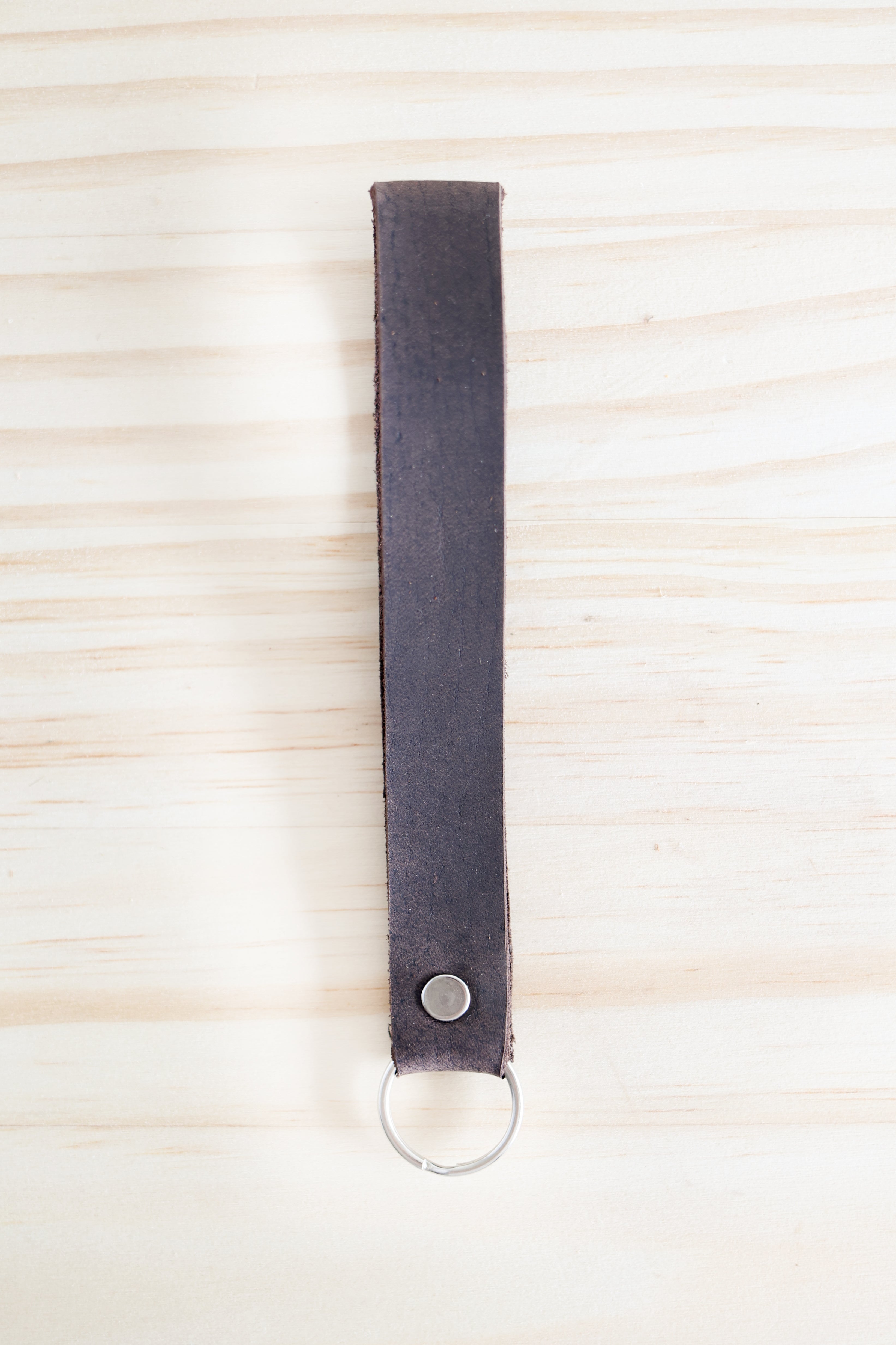 Leather Keychain Wristlet