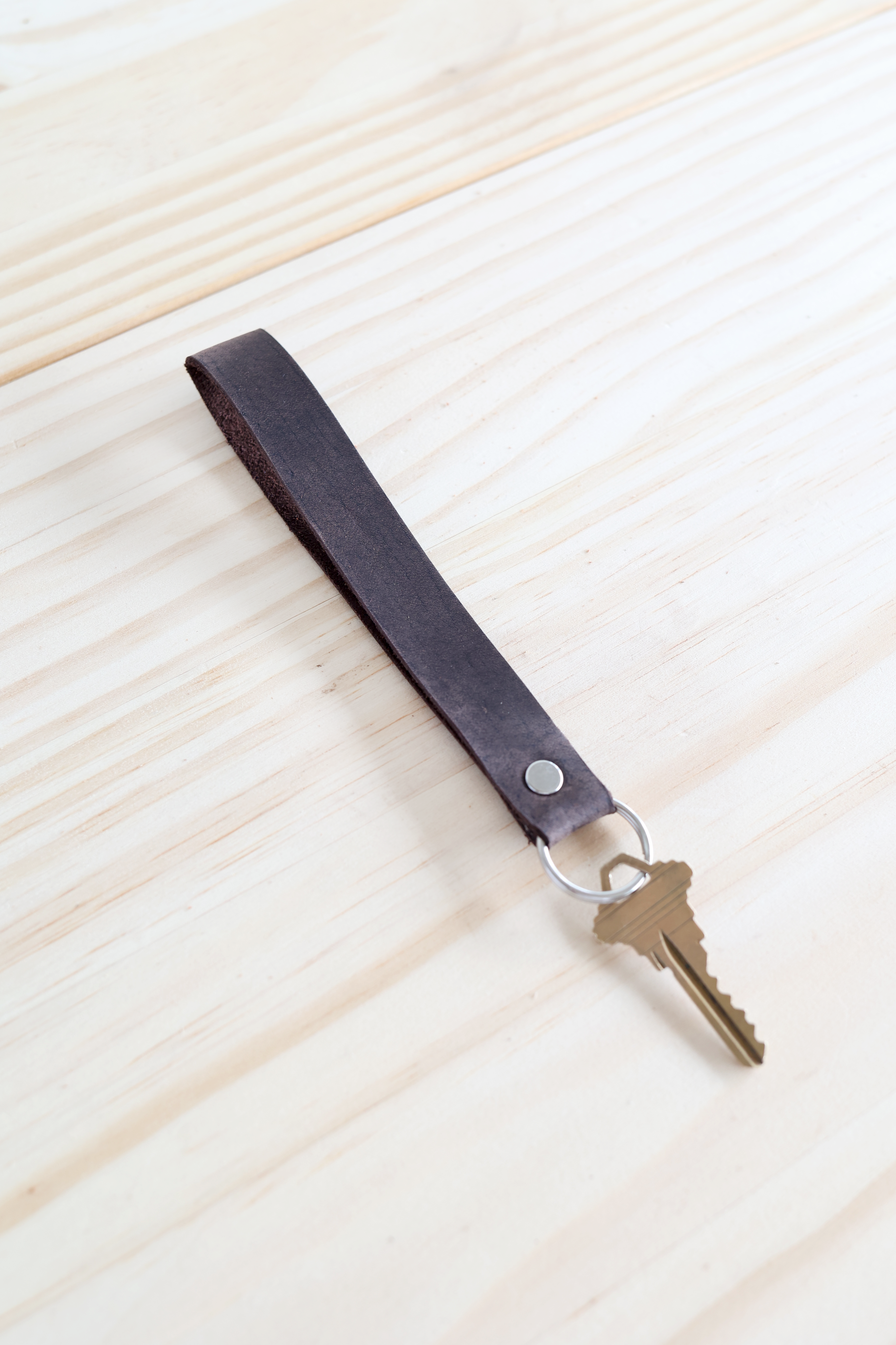 Leather Keychain Wristlet