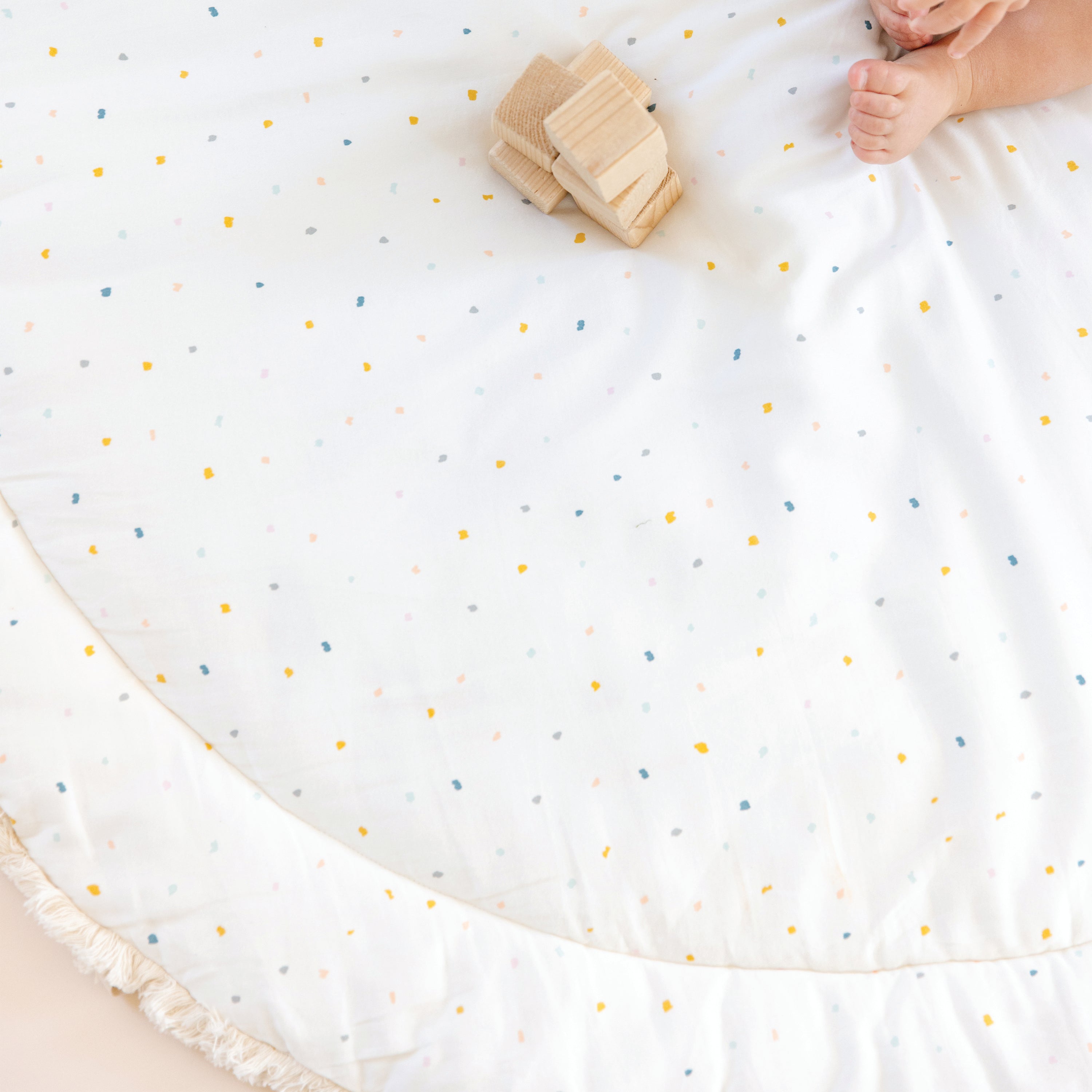 Organic Cotton Quilted Reversible Play Mat - Dotty And Ivory