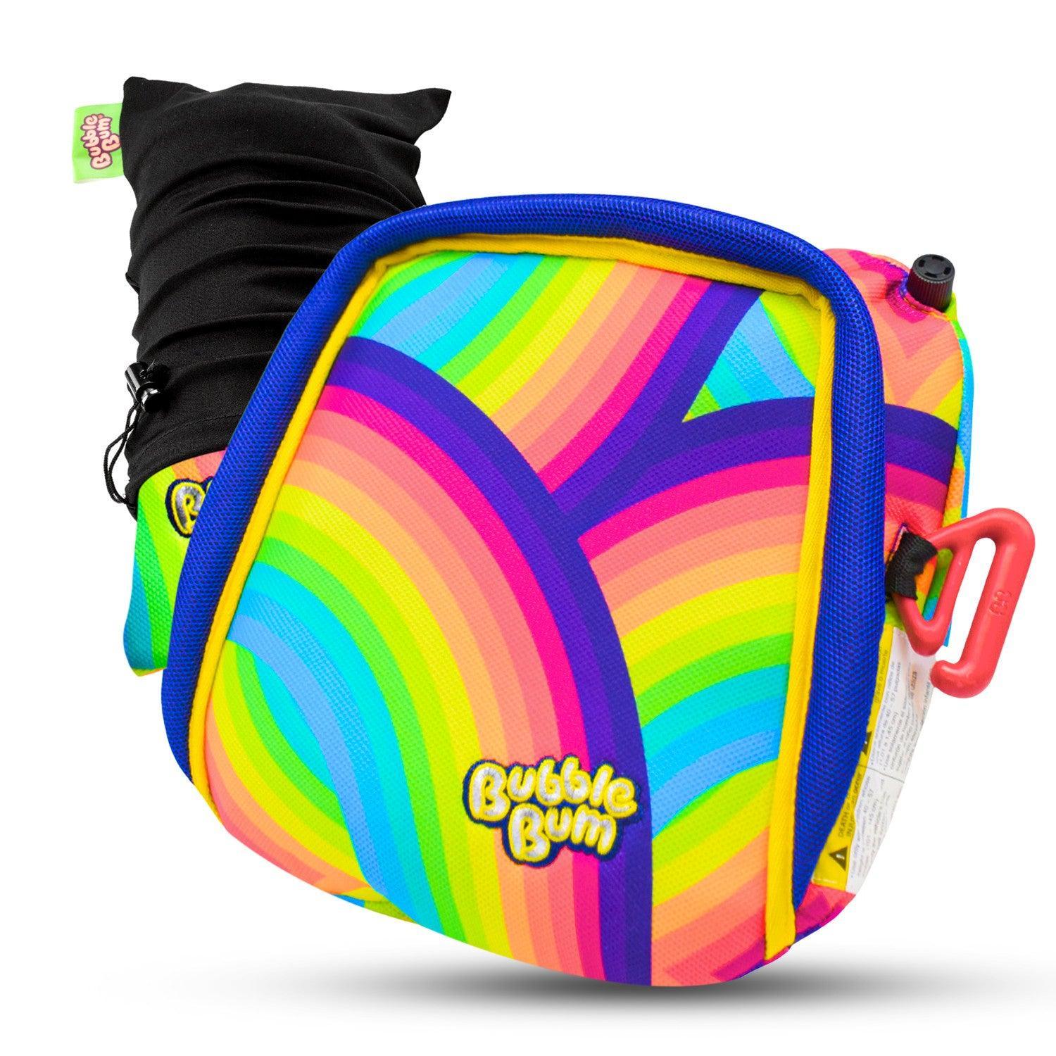 Bubblebum Inflatable Car Booster Seat - Travel Booster Seat - Rainbow Style ✔️