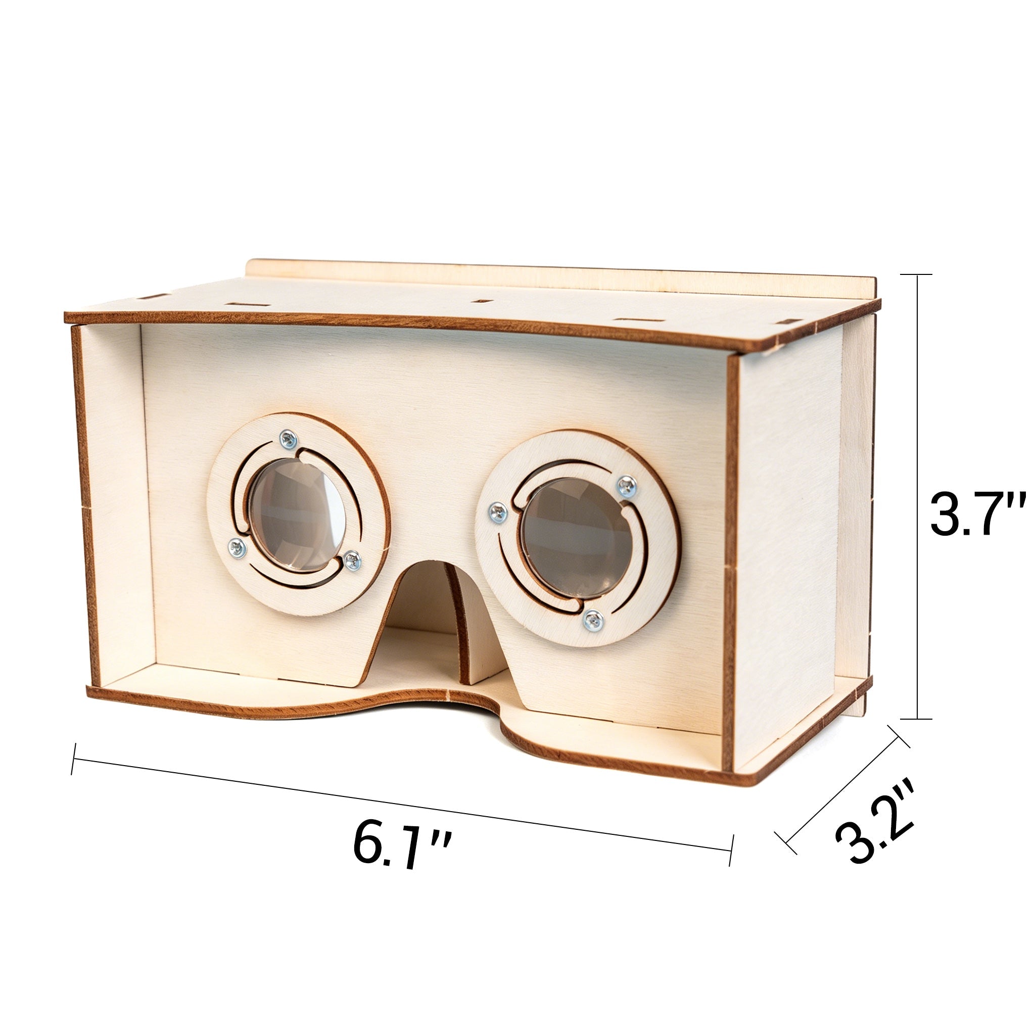 Diy Wooden Vr Headset Kit – Build Your Own Smartphone Virtual Reality Viewer