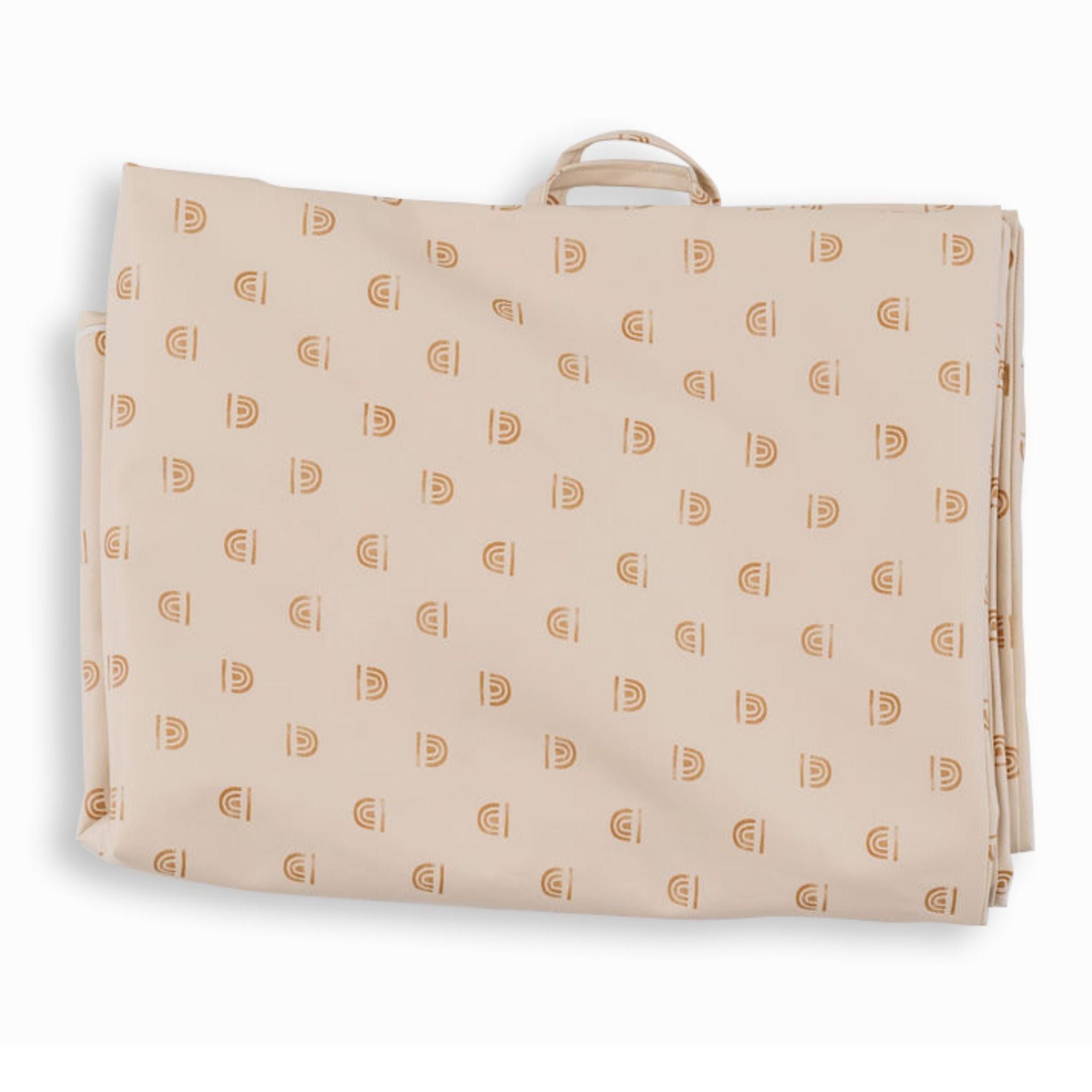 Rainbow Stamp In Cream Vegan Leather Cover