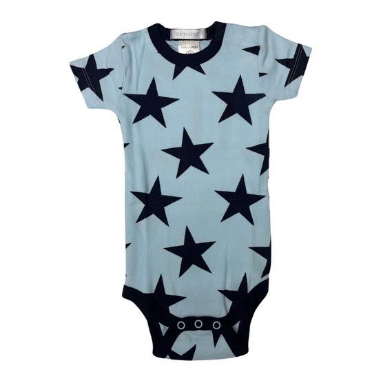 Baby Bodysuit - Large Blue Stars