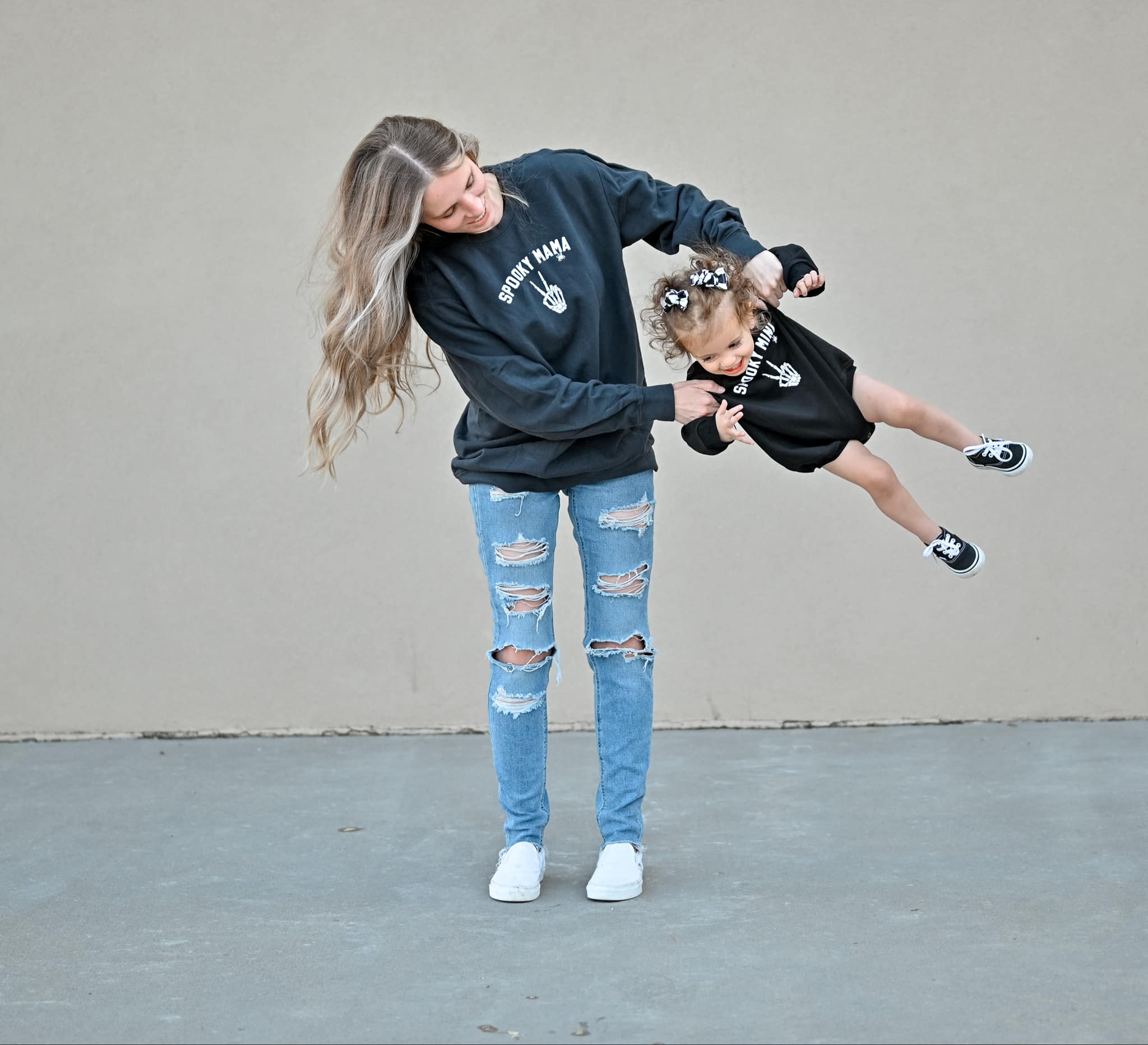 'spooky Mini' Sweatshirt Romper