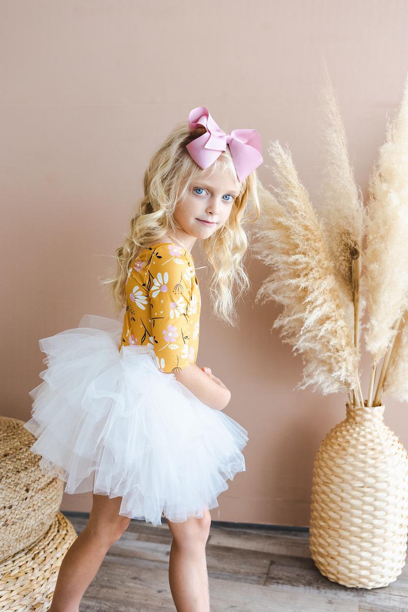 Dandelions In Fall 3/4 Tutu Leotard