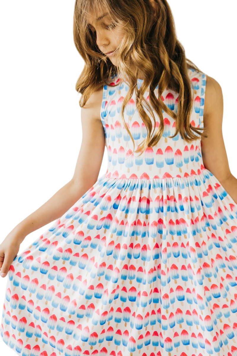 Red, White & Cute Tank Twirl Dress