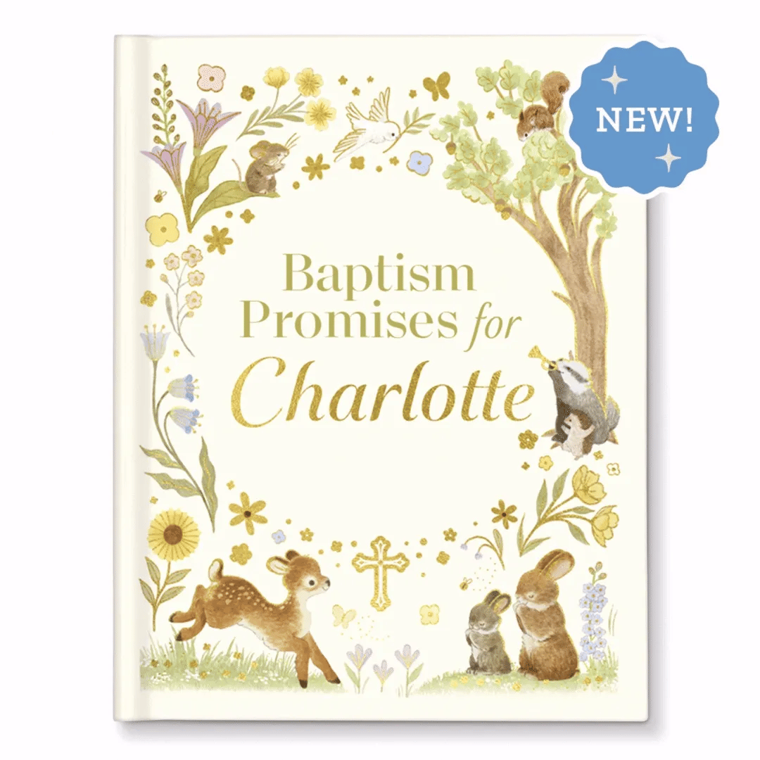 Baptism Promises for Baby Personalized Book Gold Foil Edition