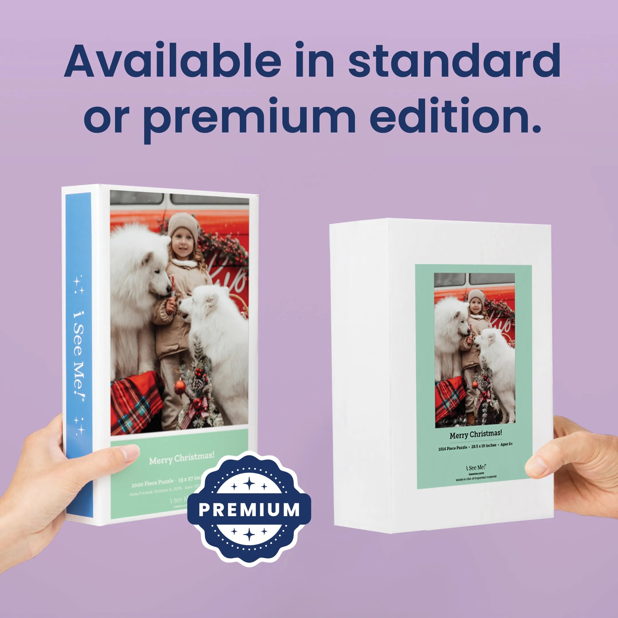 Premium Personalized Pet Photo Puzzle, Portrait / Vertical – 1,000 Pieces