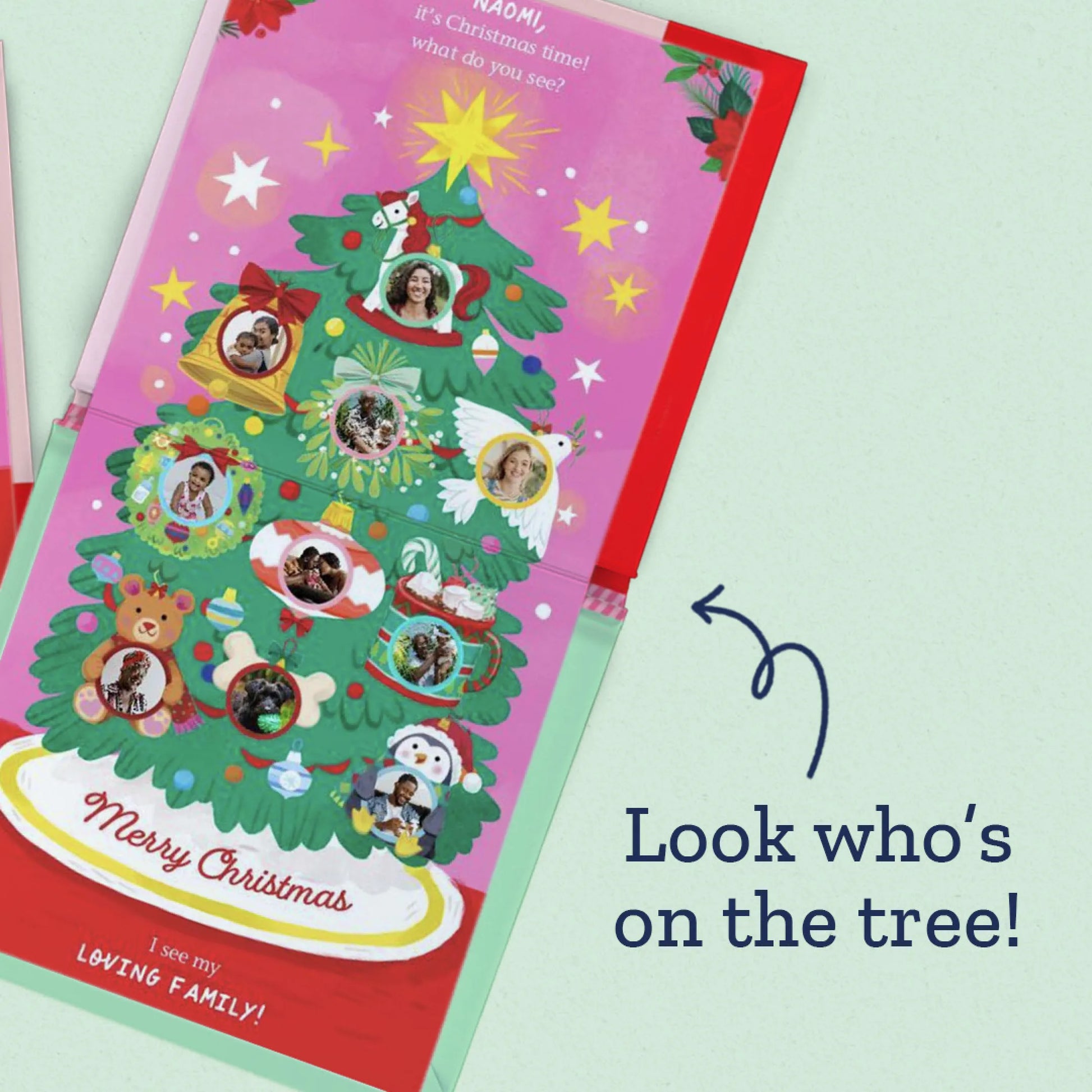 I See My Family at Christmas Personalized Photo Board Book