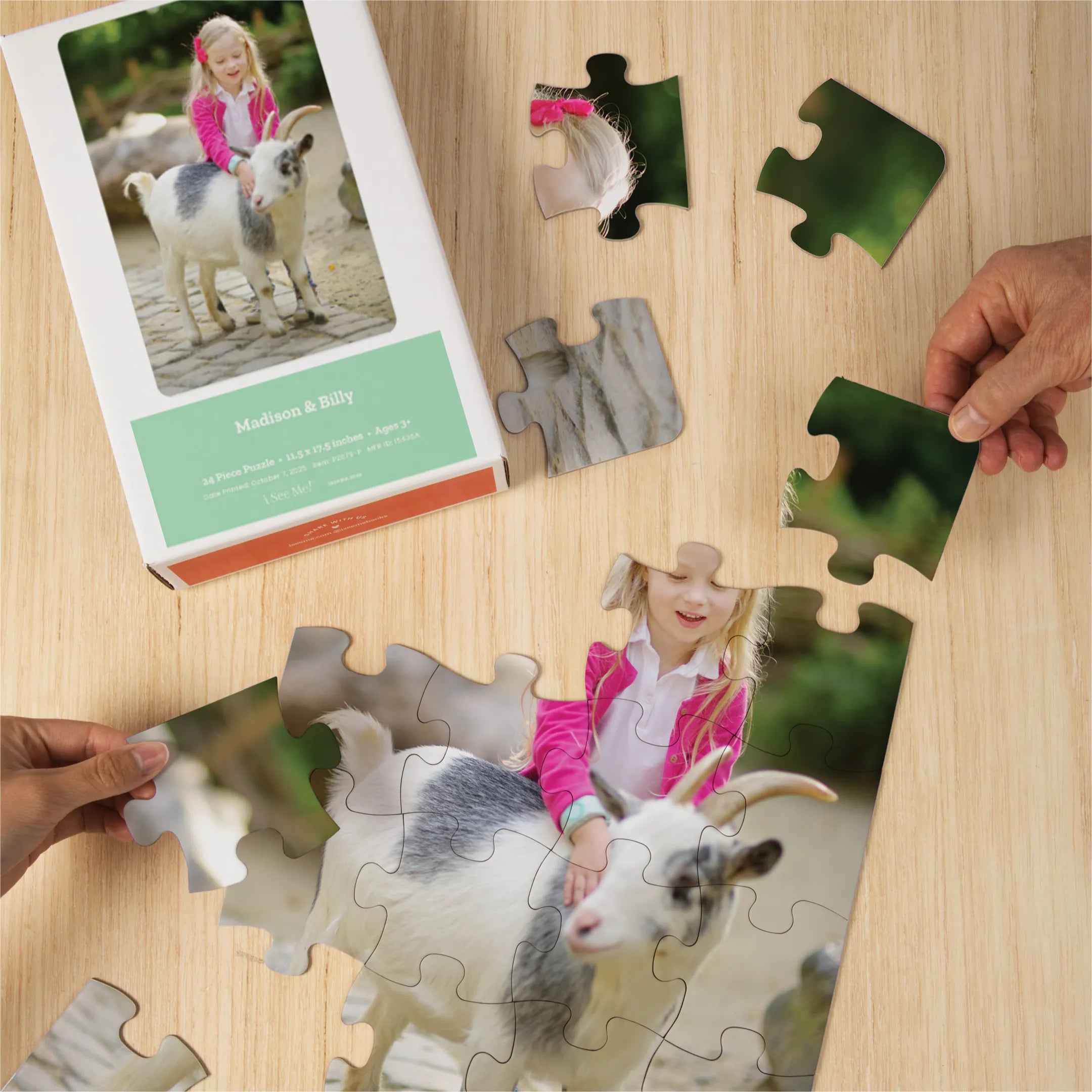 Premium Personalized Pet Photo Puzzle, Portrait / Vertical – 24 Pieces