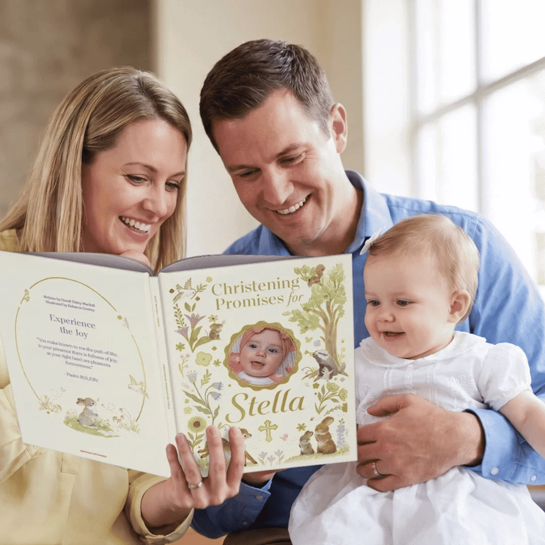Christening Promises for Baby Personalized Book Gold Foil Edition