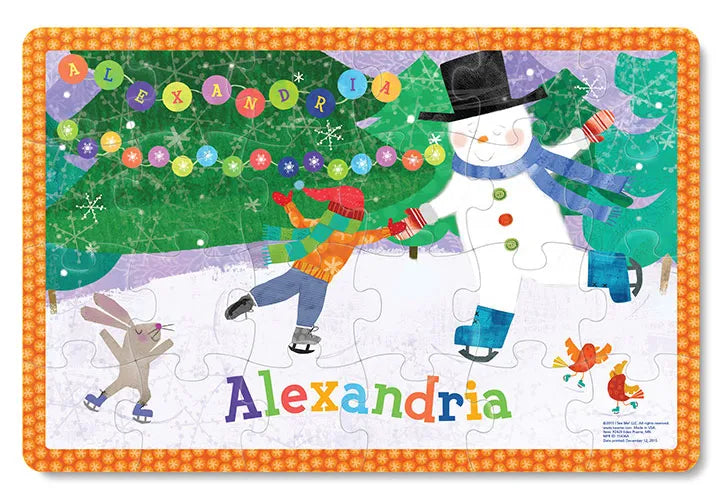 My Magical Snowman Personalized Puzzle - 24 Pieces