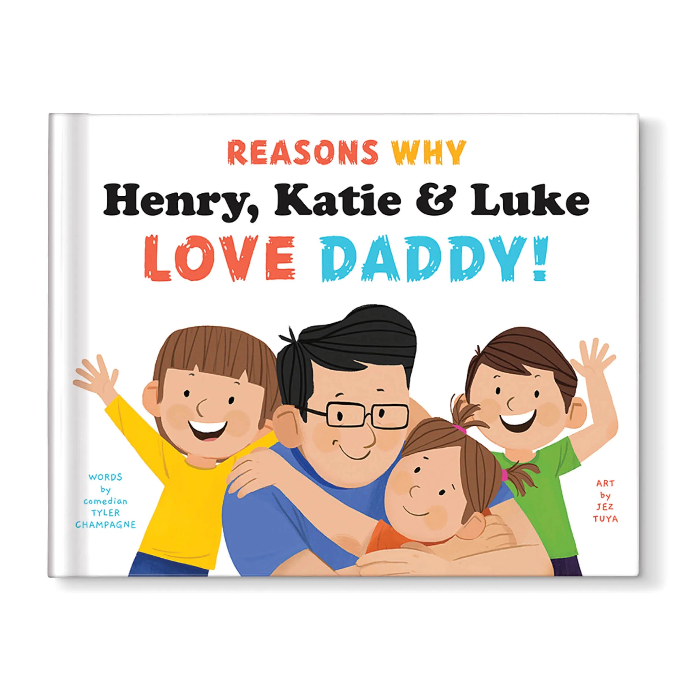 Reasons Why We Love Daddy Personalized Book - 2 Children