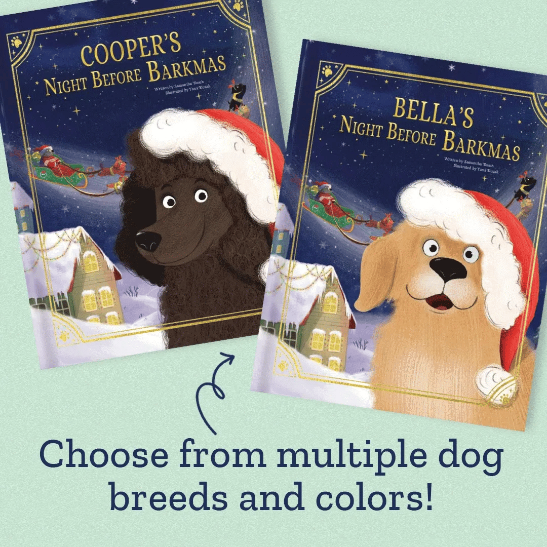 Our Dog’s Night Before Christmas Personalized Book and Christmas Keepsake Box