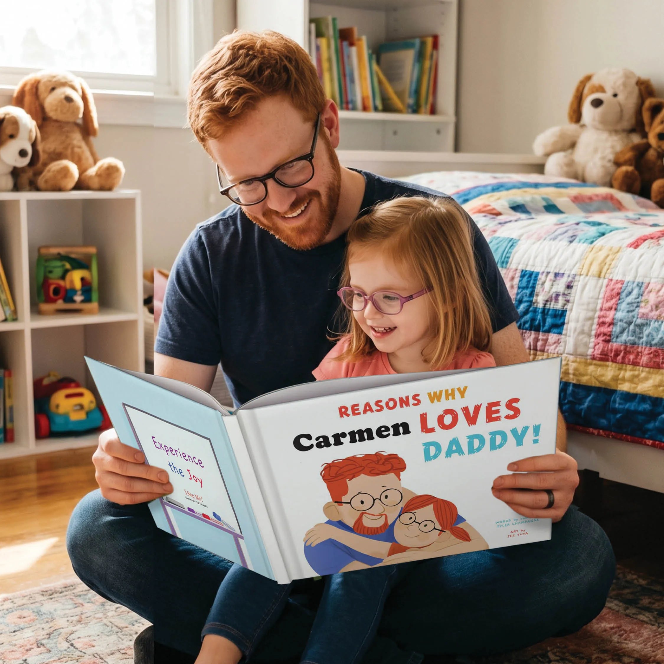 Reasons Why We Love Daddy Personalized Book - 3 Children