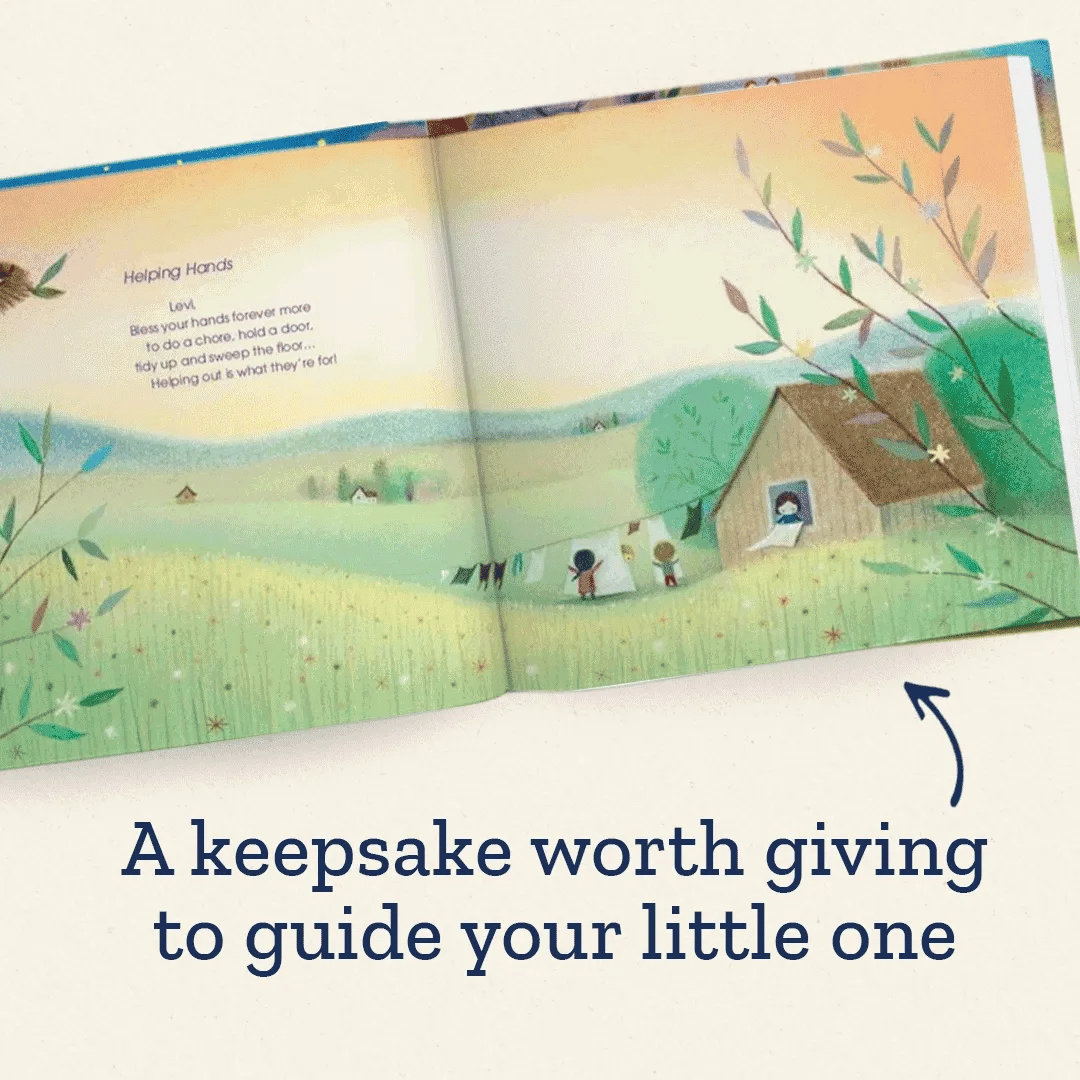 My Little Book of Blessings Personalized Book Gold Foil Edition