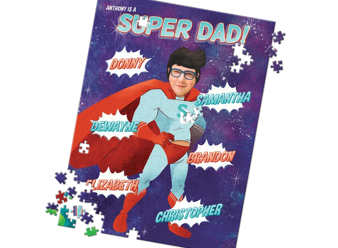 Super Dad Personalized Puzzle - 500 Pieces