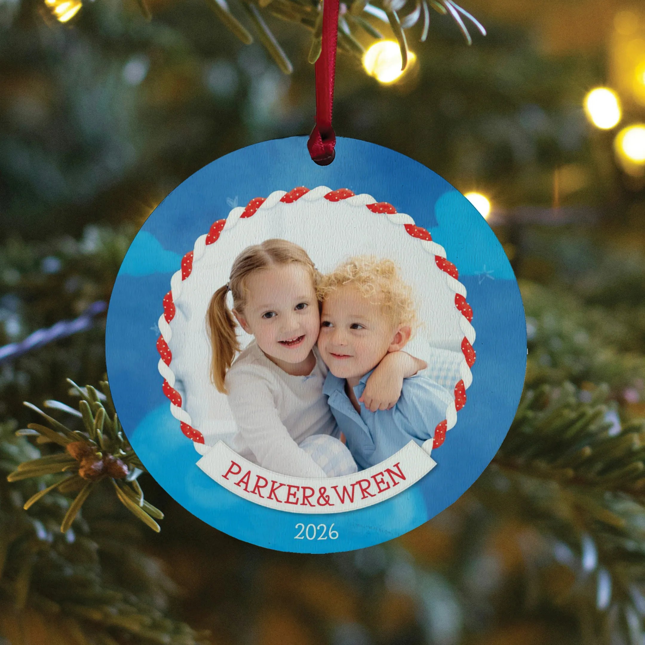 Baker's Twine Personalized Photo Ornament