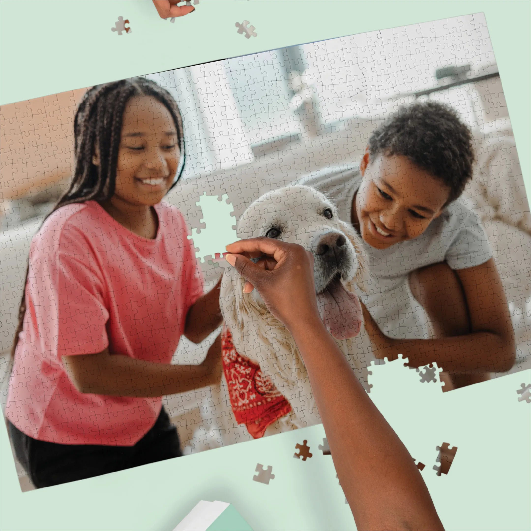 Premium Personalized Pet Photo Puzzle, Landscape / Horizontal – 1,000 Pieces