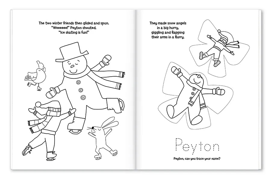 My Magical Snowman Personalized Coloring Book