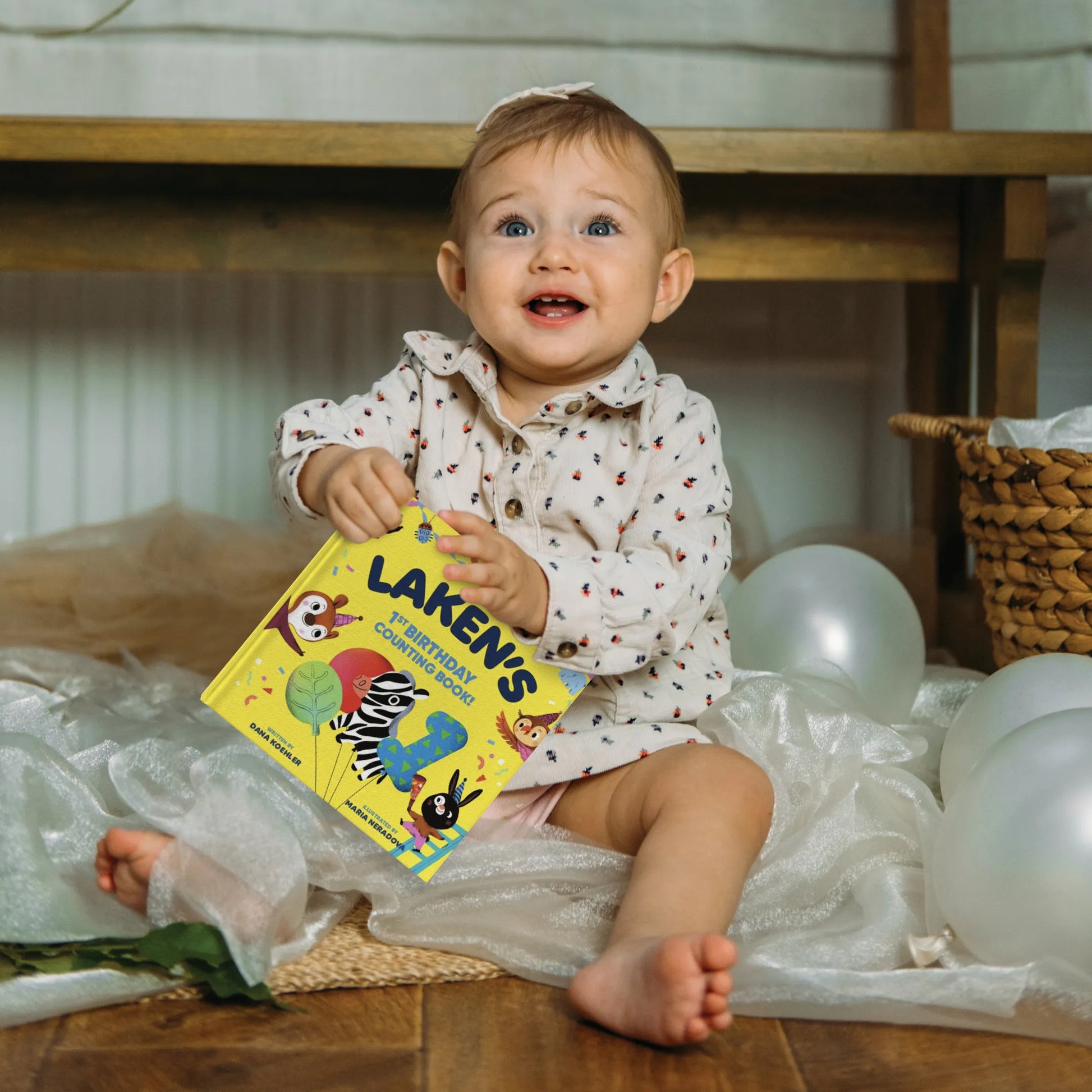 Baby's First Birthday Counting Personalized Board Book